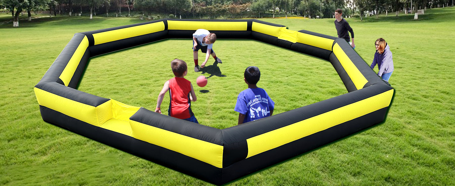 Which type of ball is recommended when playing gaga ball game?