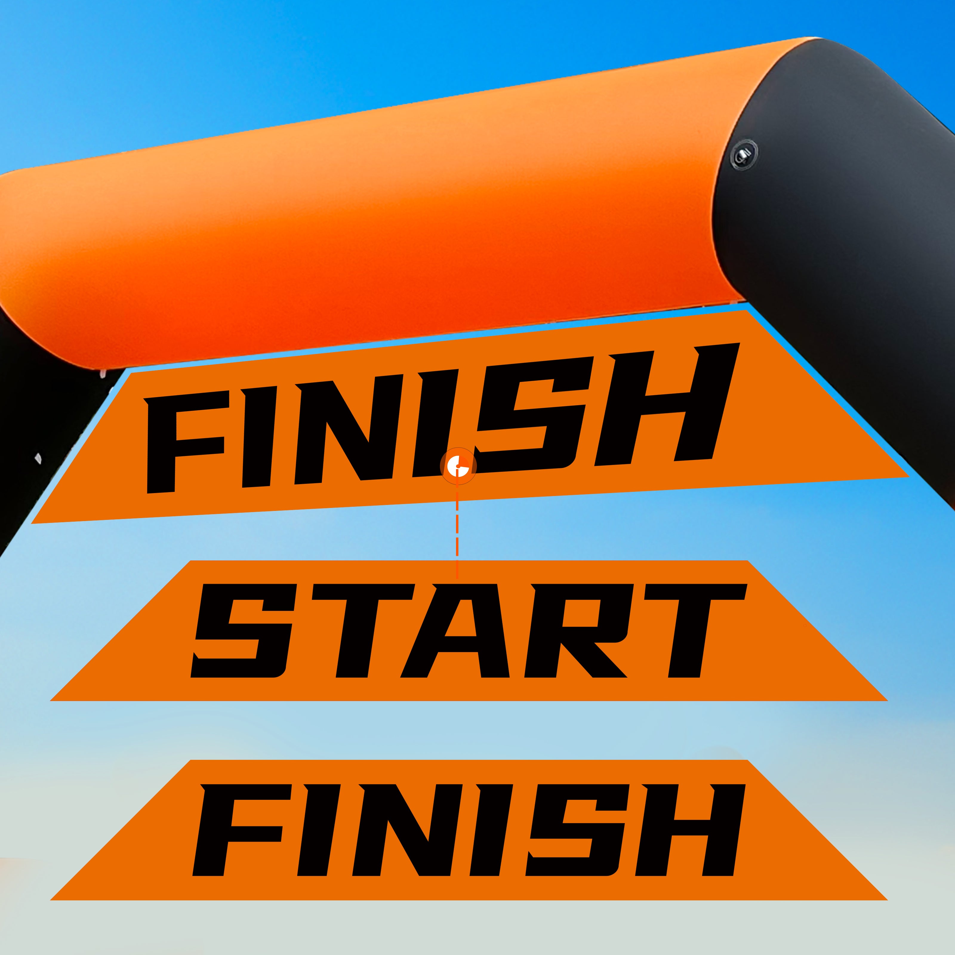 20Ft Inflatable Event Archway with Dual-Color Splicing Visibility Entrance for Outdoor Events