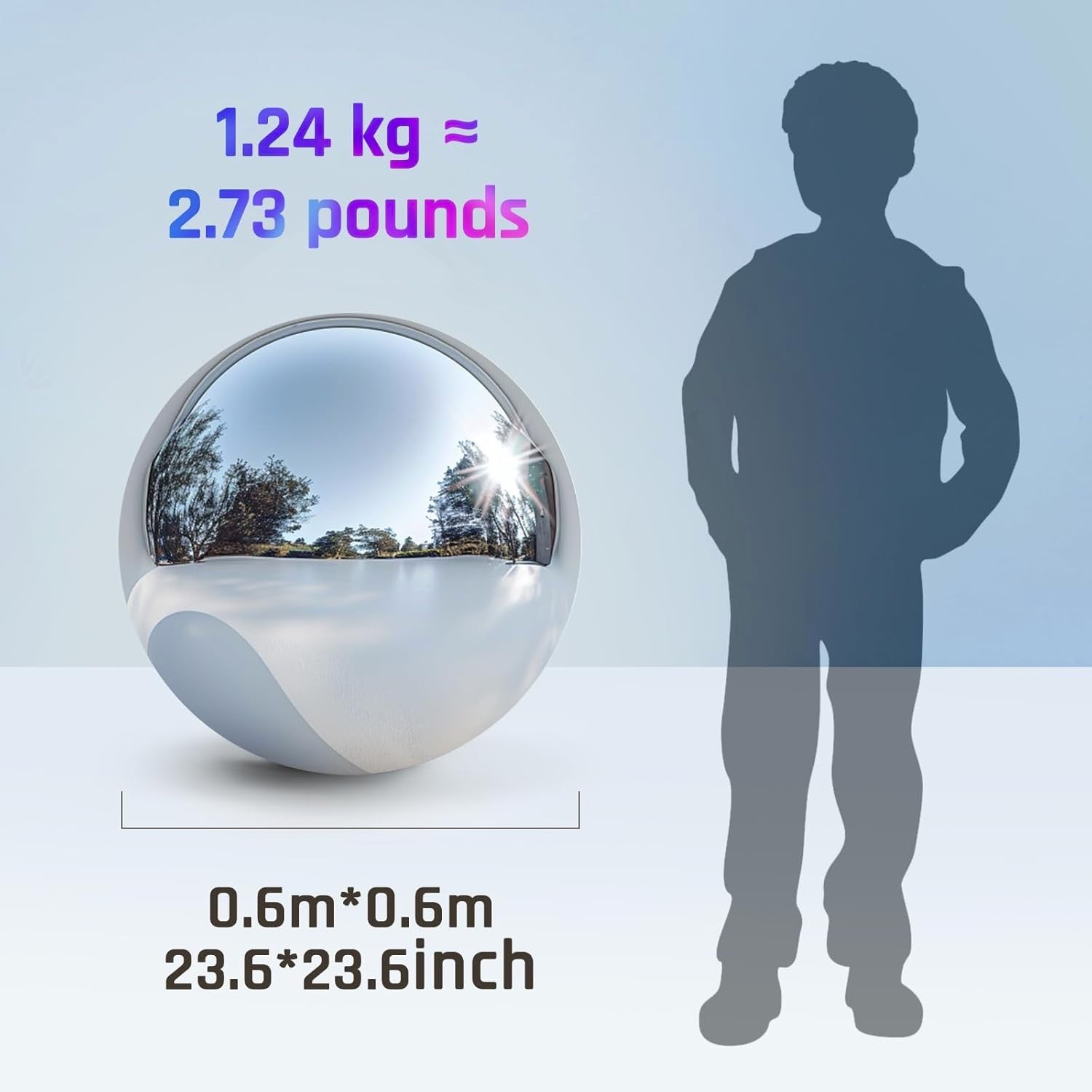 Inflatable Mirror Ball Value 2-Pack (19.7"+31.5") - Choose Your Color