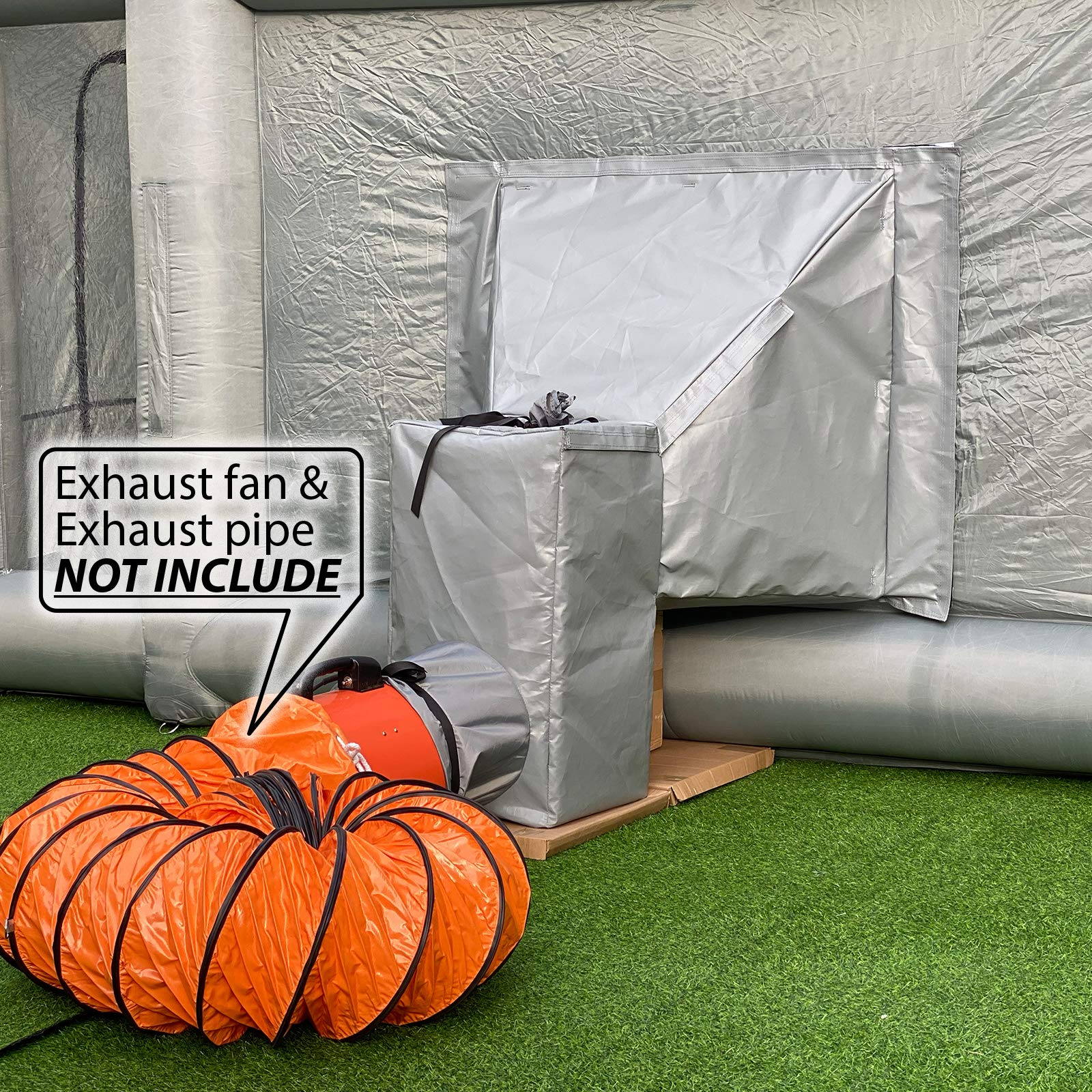 Sewinfla Inflatable Paint Booth Air Draft Device for Indoor (Elephant Trunk,NOT Suitable for Any Other Brand Paint Booth.)