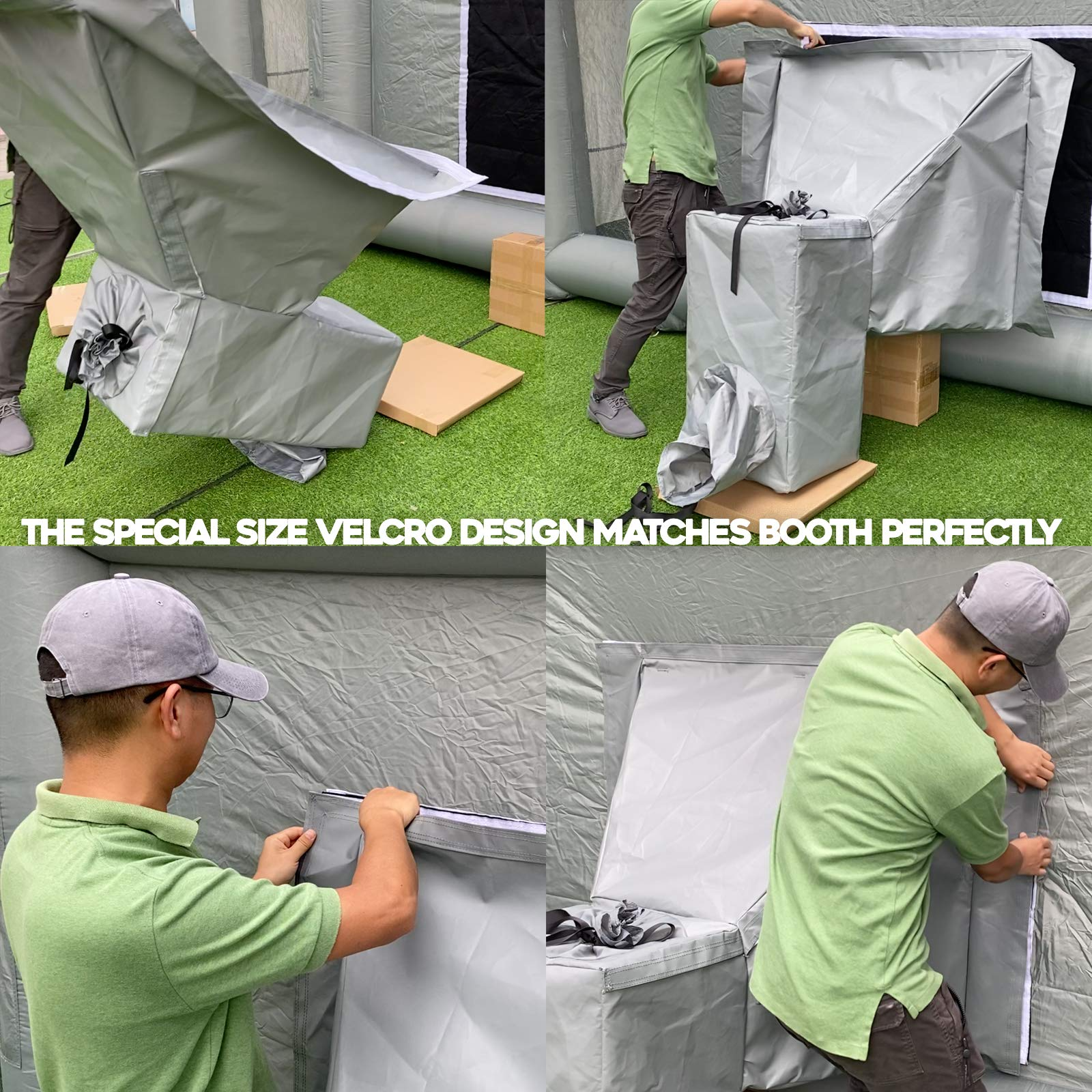 Sewinfla Inflatable Paint Booth Air Draft Device for Indoor (Elephant Trunk,NOT Suitable for Any Other Brand Paint Booth.)