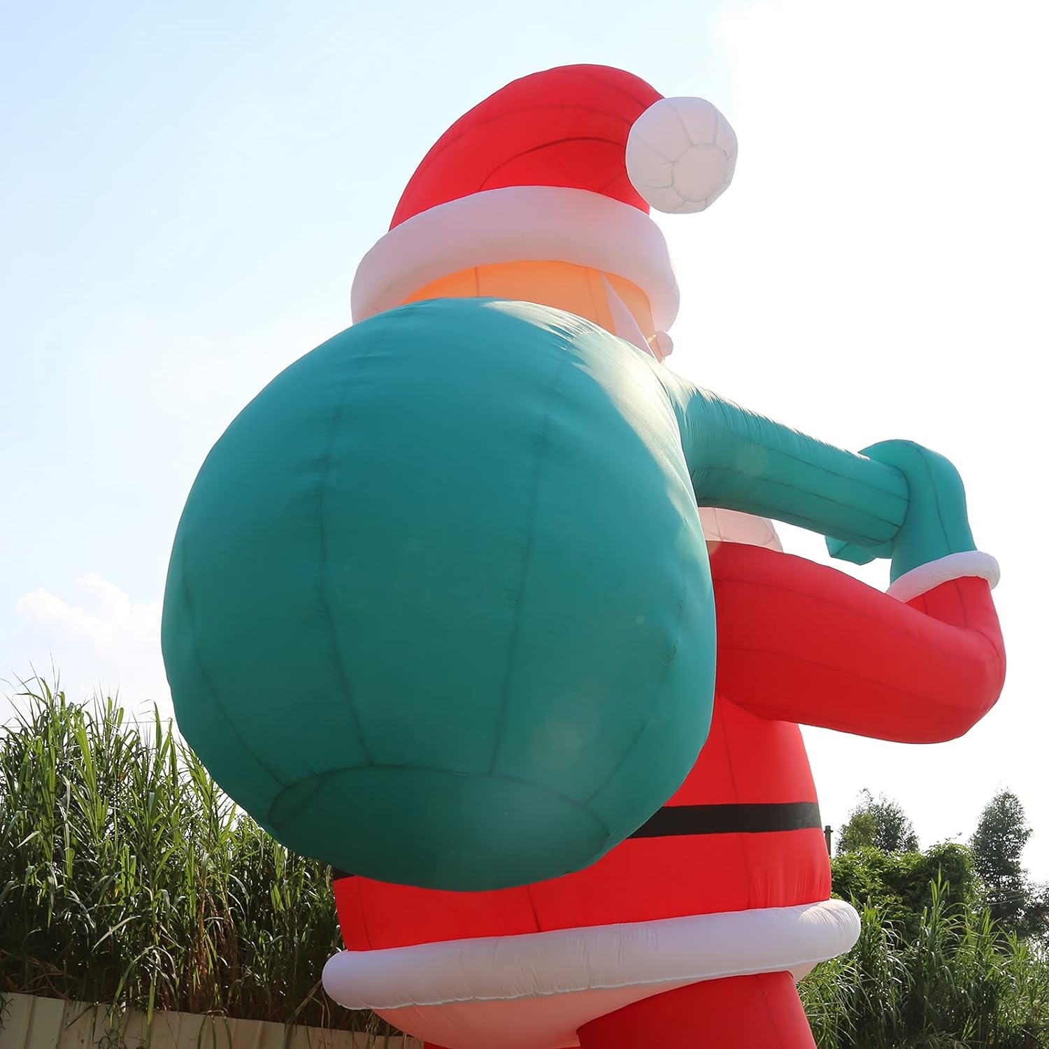 20Ft Premium Inflatable Santa Claus with Blower for Christmas Yard Decoration - Lights Included