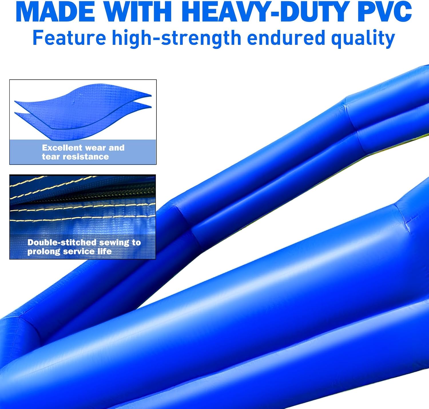 WARSUN 20Ft Premium PVC Inflatable Gaga Ball Pit - Superior Durability-Blue