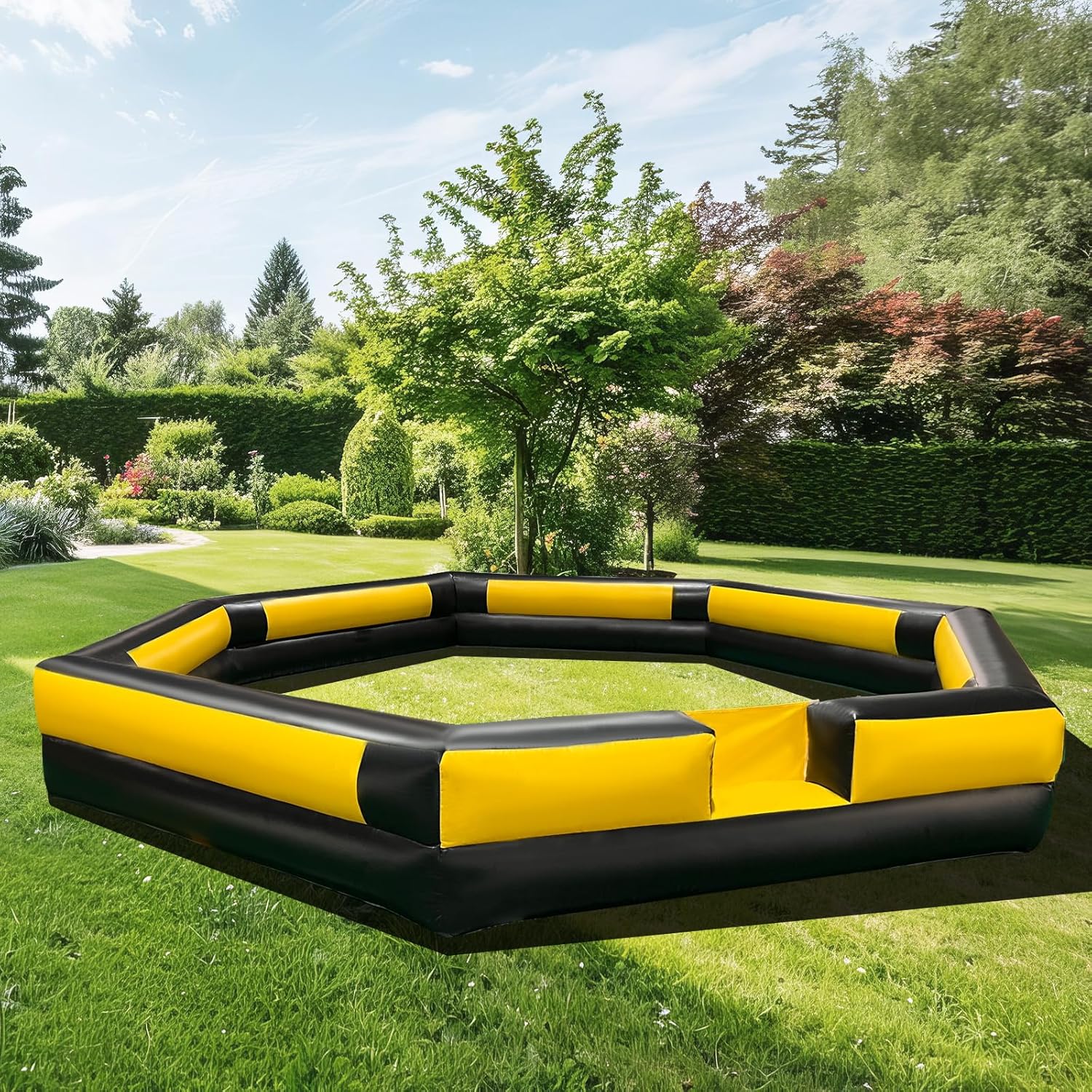 WARSUN Premium PVC 20Ft Gaga Ball Pit Inflatable - Superior Durability-Yellow &Black