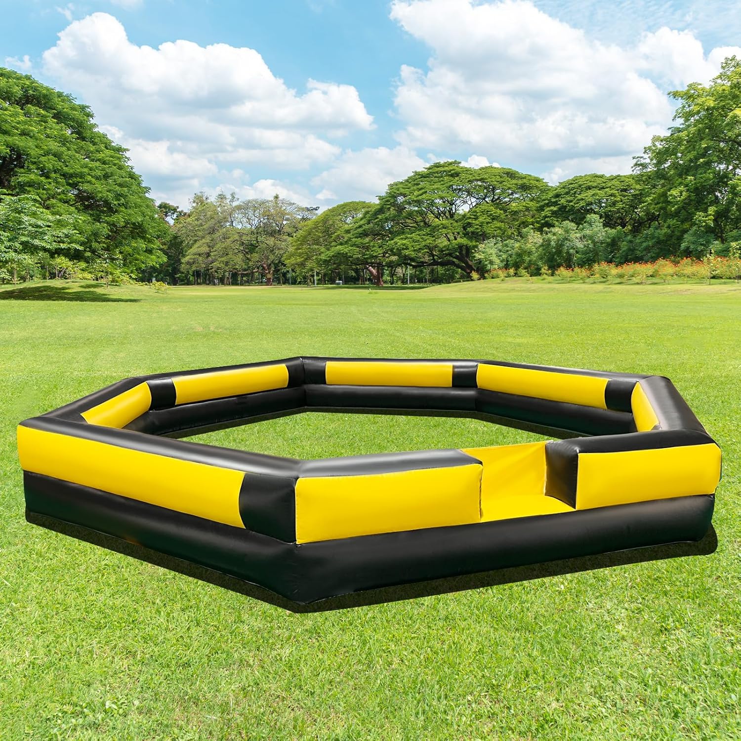 WARSUN Premium PVC 20Ft Gaga Ball Pit Inflatable - Superior Durability-Yellow &Black