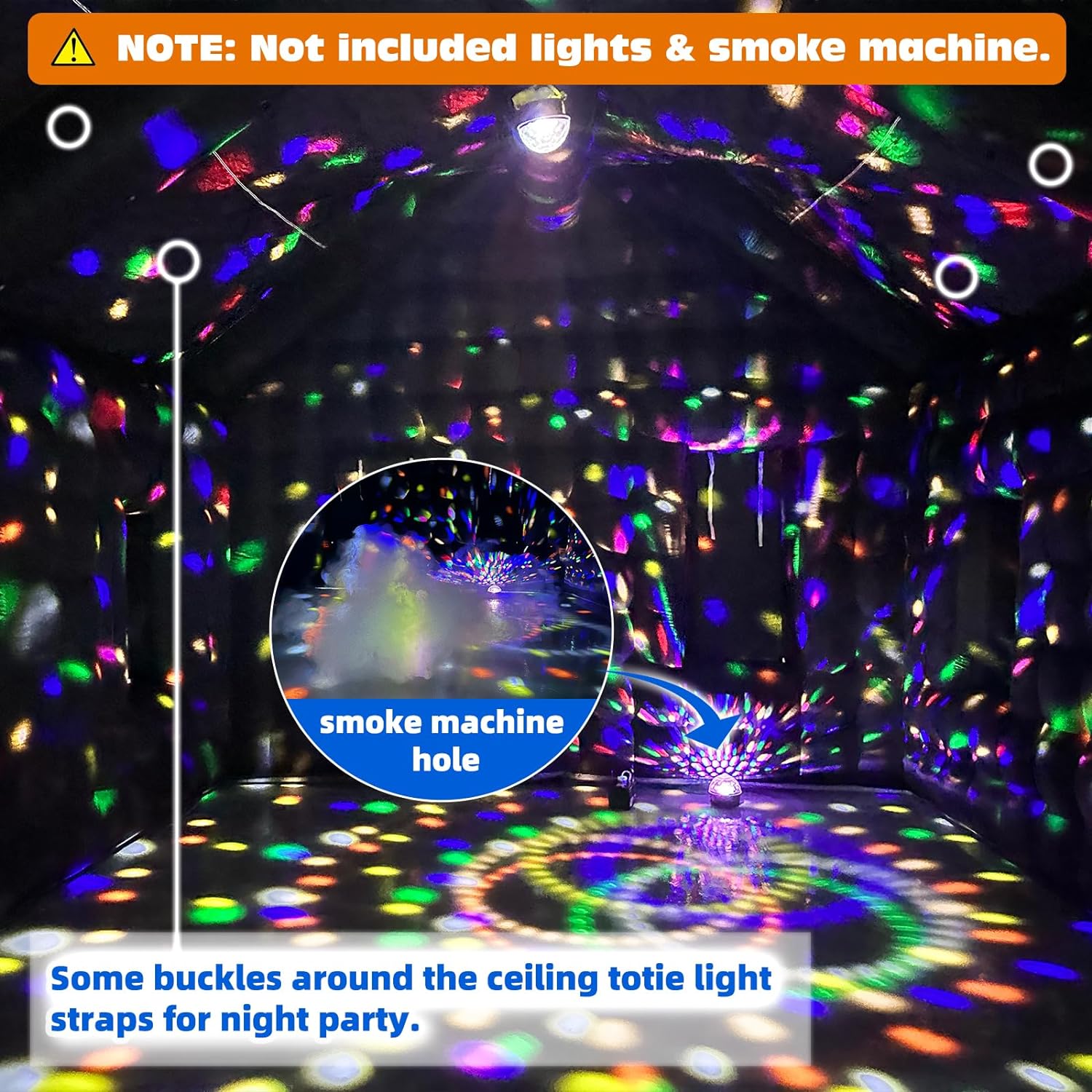 20x16.5x12Ft Inflatable Nightclub Portable Disco Party Tent & Large Event Venue