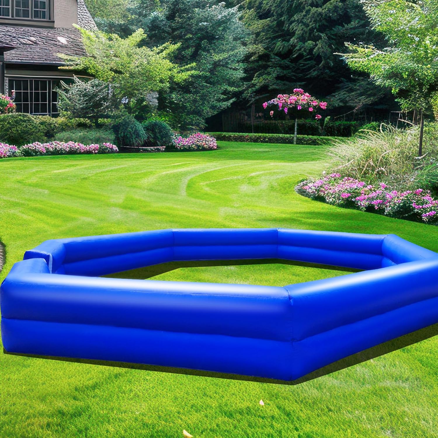WARSUN 20Ft Premium PVC Inflatable Gaga Ball Pit - Superior Durability-Blue