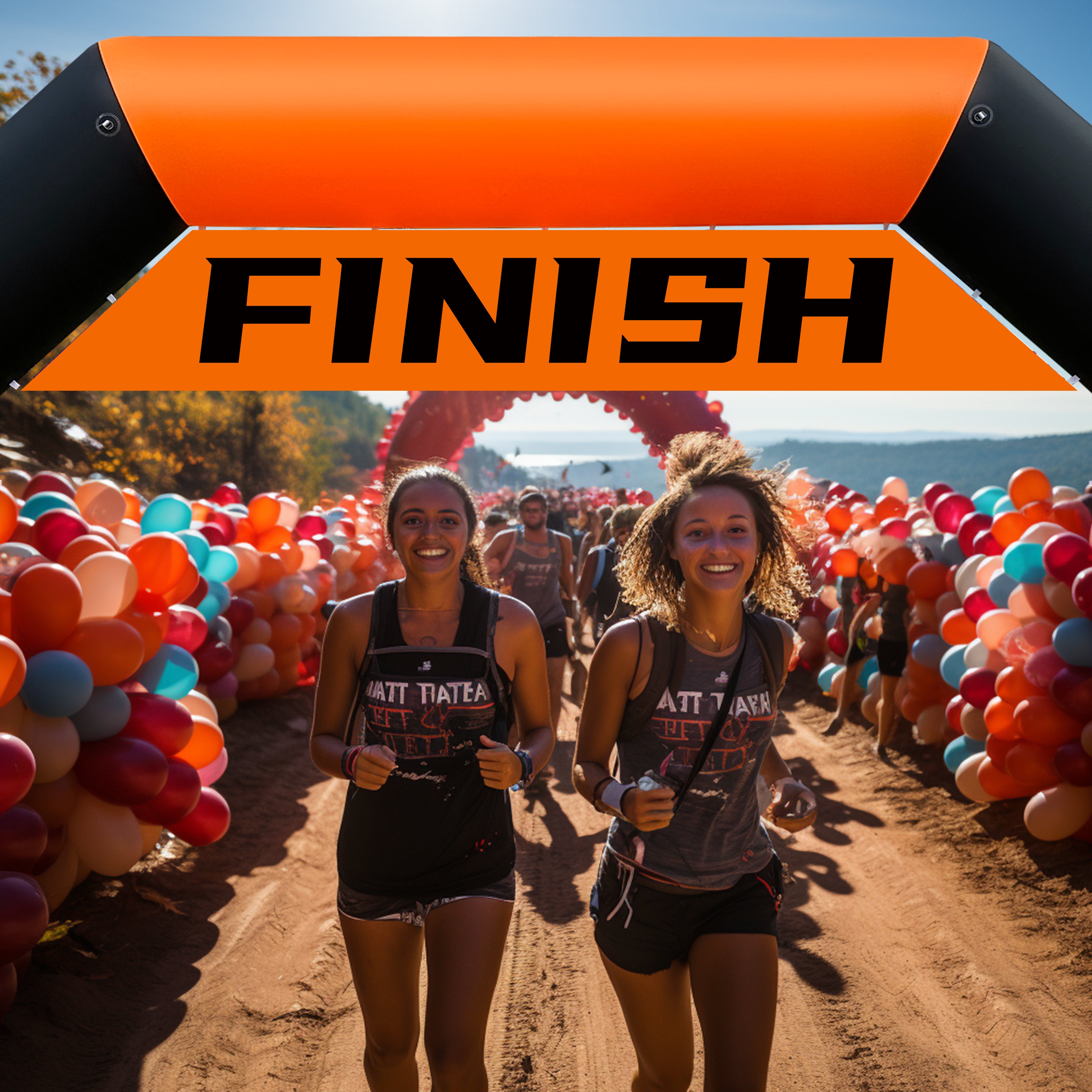 20Ft Inflatable Event Archway with Dual-Color Splicing Visibility Entrance for Outdoor Events