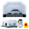 GORILLASPRO Inflatable Paint Booth 21X13X9Ft with 680W Blower Upgrade Air Filter System More Durable Portable Spray Paint Tent