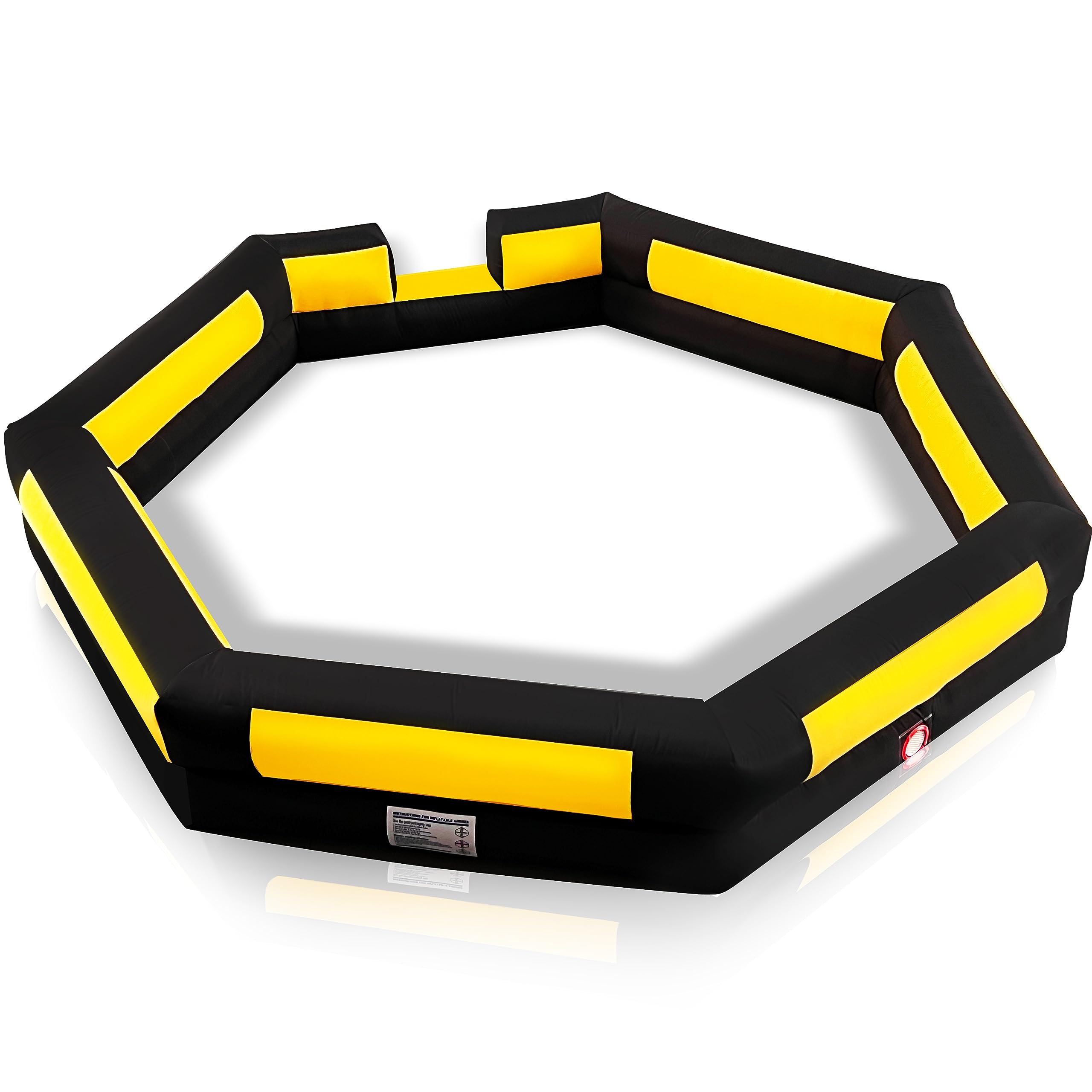 WARSUN Portable 20ft Gaga Ball Pit Inflatable Gaga ball Court-Yellow &Black
