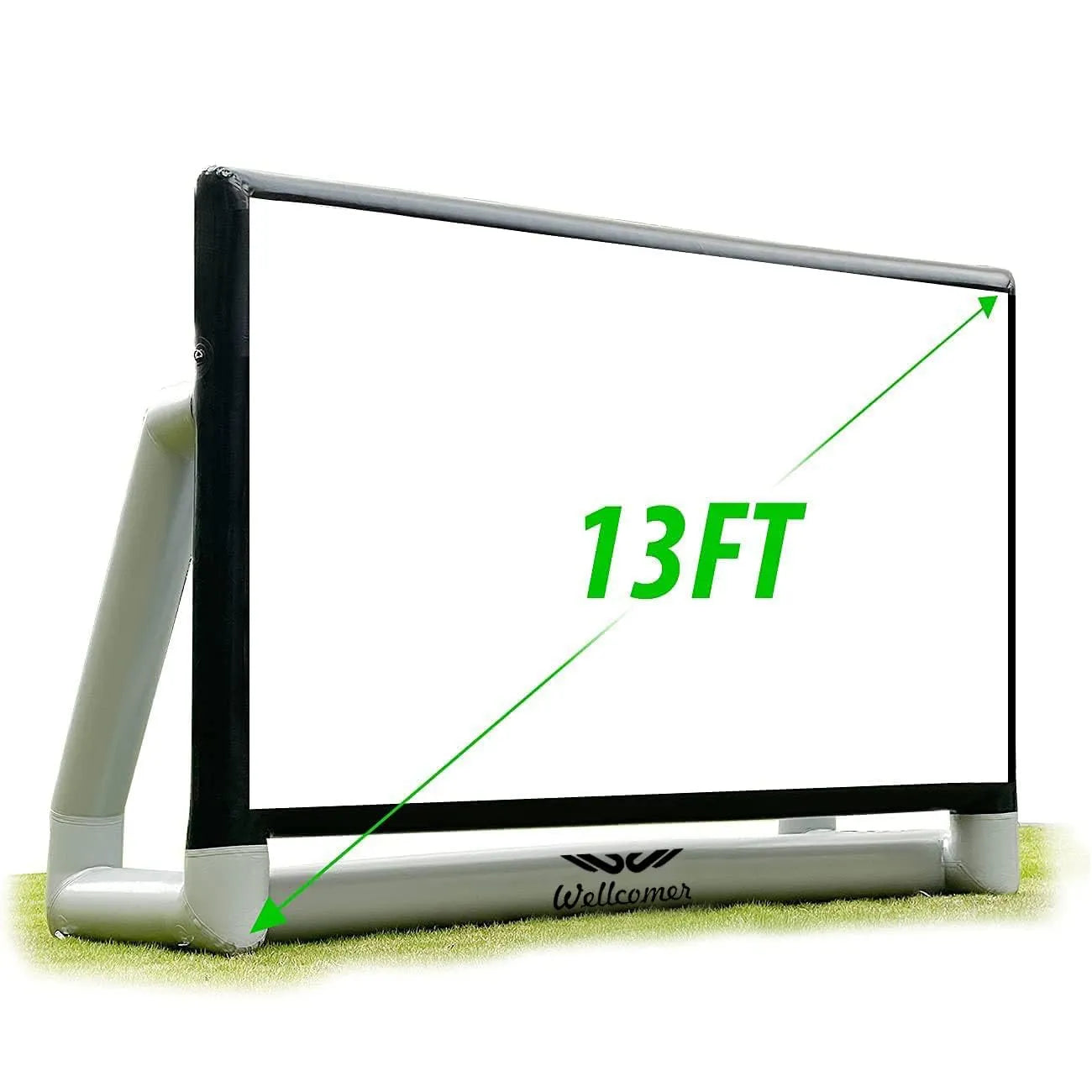 Upgraded Airtight Inflatable Movie Projector Screen 13Ft - No Need to Keep Inflating - Supports Front and Rear Projection