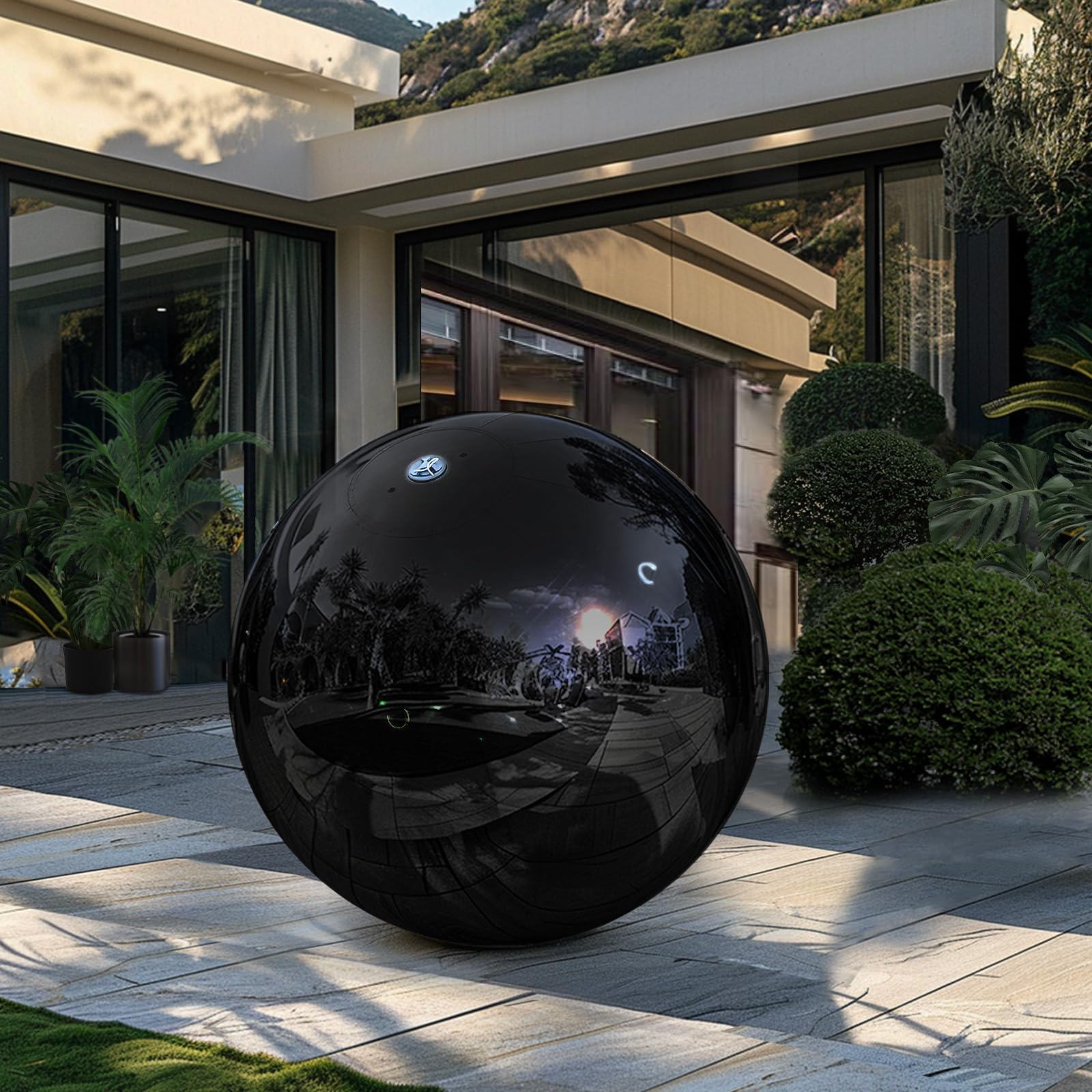 Inflatable Mirror Ball Airtight Big Shiny Balls with Air Pump for Event Decoration - Choose Color & Size