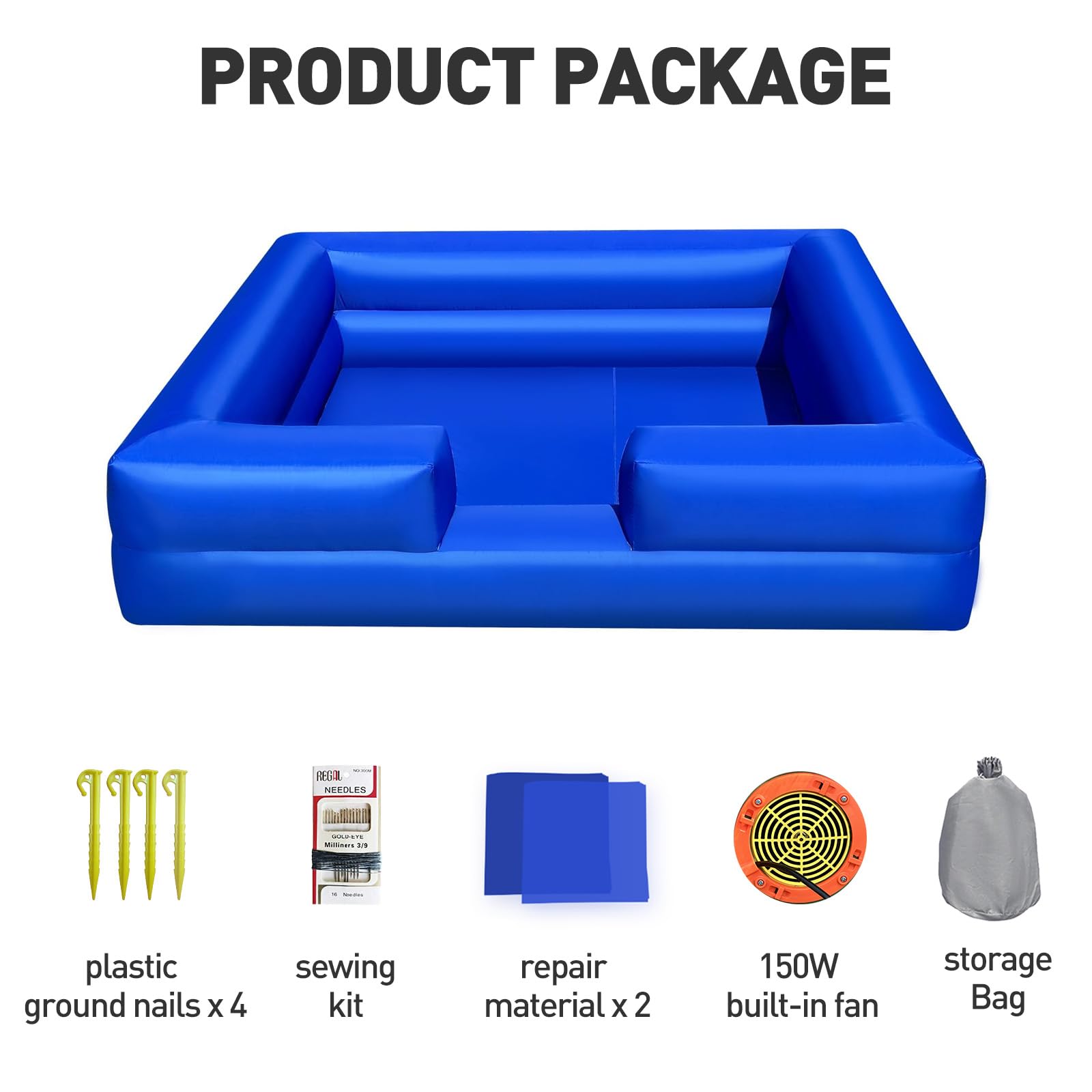 Inflatable Ball Pit 10x10Ft – Foam & Ball Play Pool for Kids’ Parties, Backyard Fun & Events