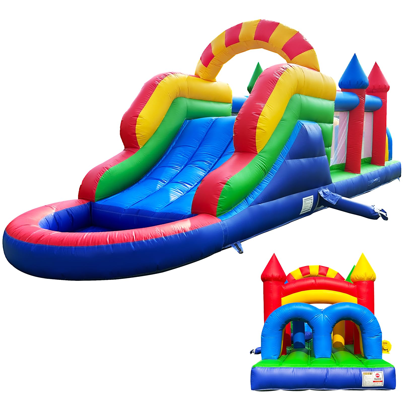 Inflatable Obstacle Course 26FT Castle Bounce House with Blower