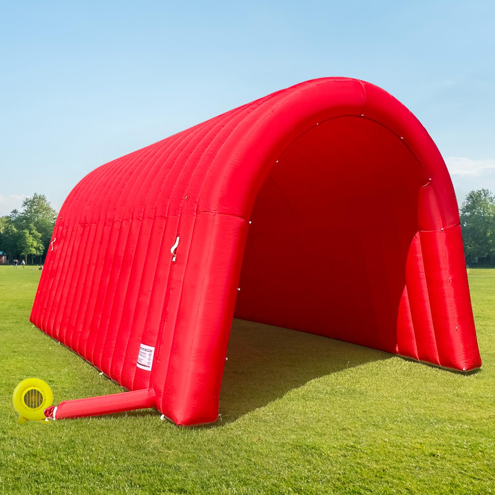 Inflatable Tunnel Entrance 20x10x10FT with Blower Entry Tunnel Tent for Sports Events and Outdoor Activities