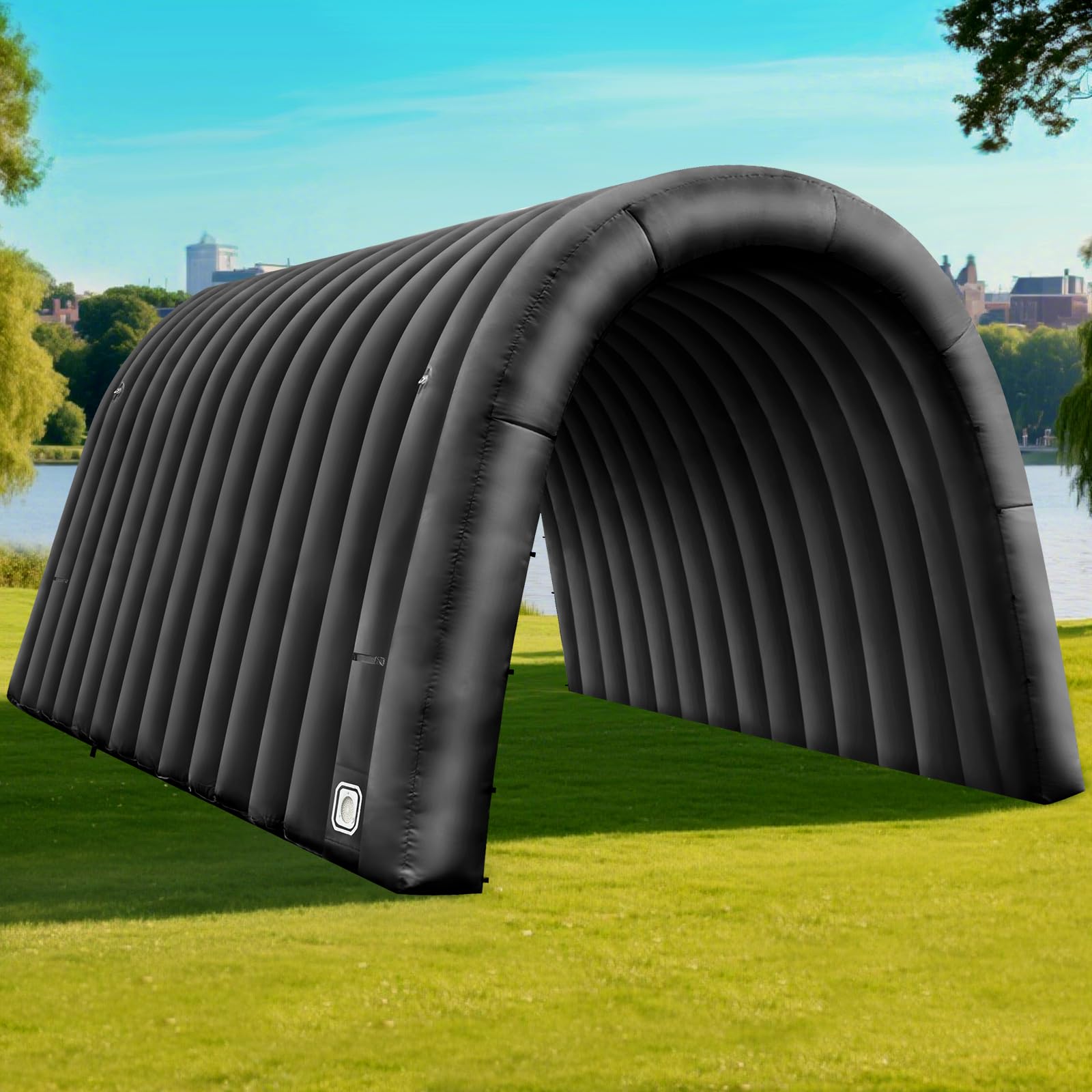 Inflatable Sports Tunnel Entrance 16x10x10FT with Blower Football Tunnel Tent Entryway