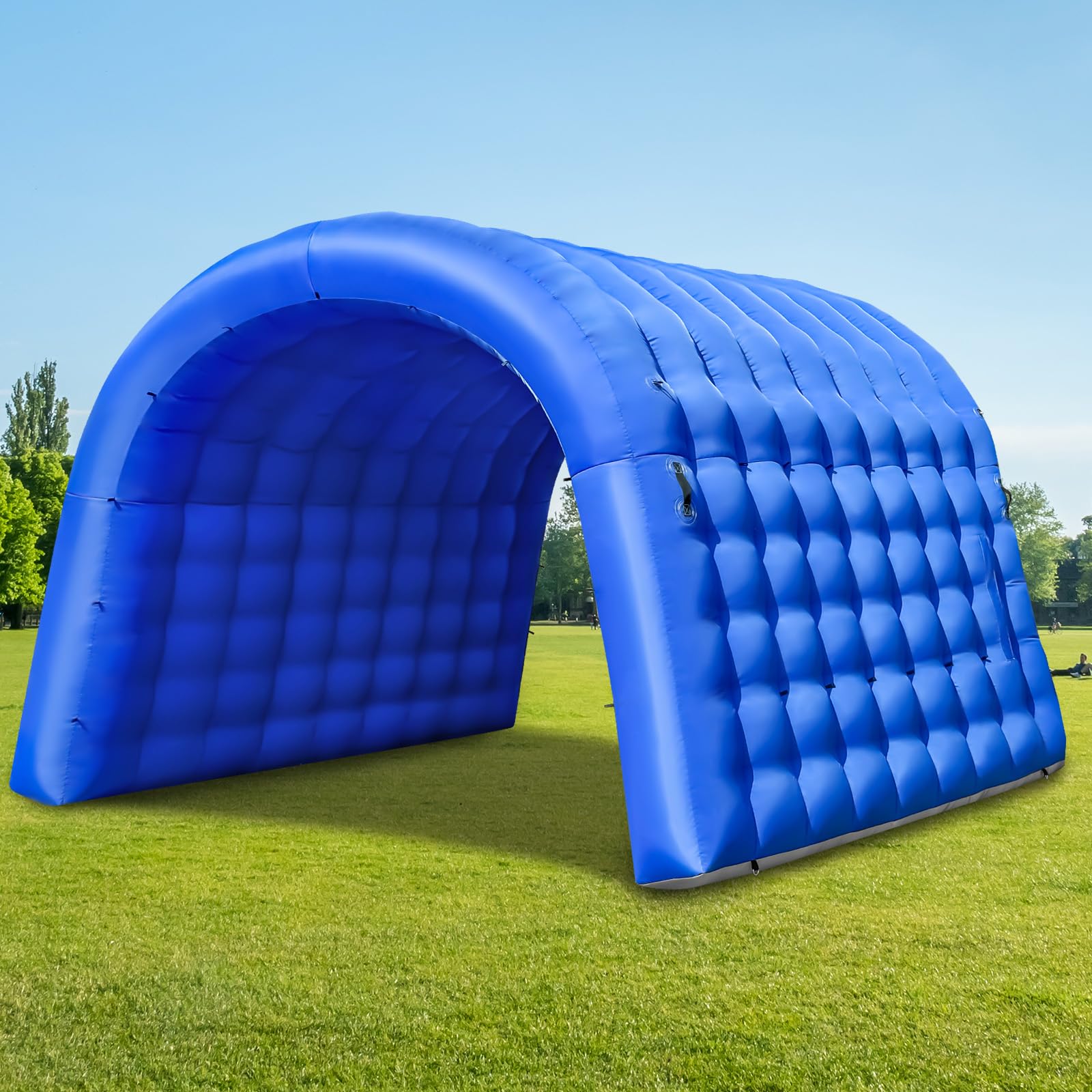 Inflatable Sports Tunnel Entrance 10x10x9FT with Blower Football Tunnel Tent Entryway