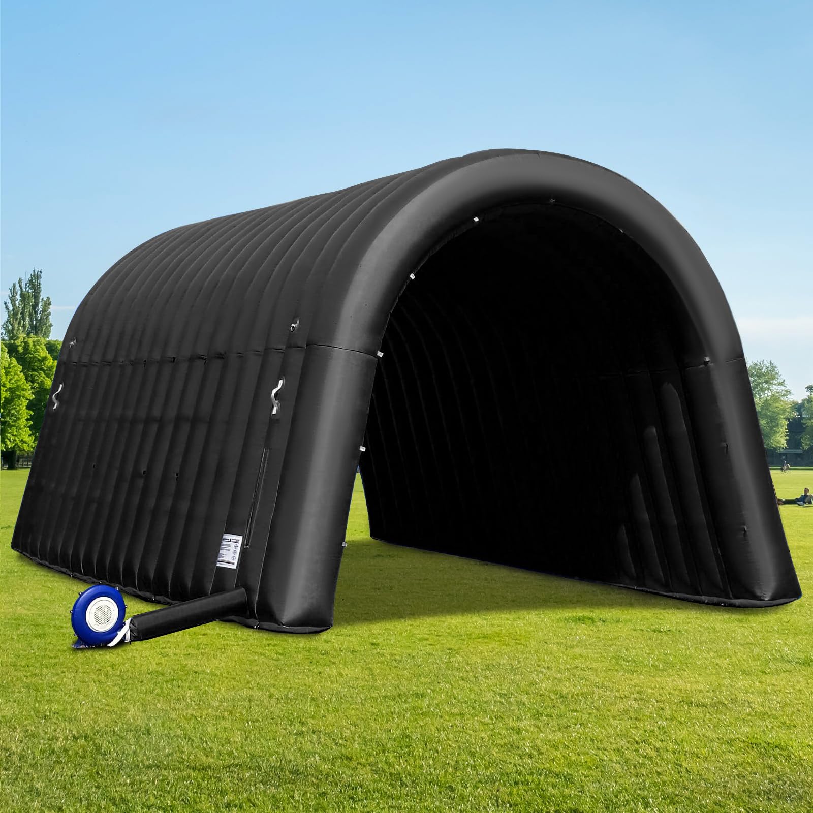 Inflatable Tunnel Entrance 24x10x10FT with Blower Entry Tunnel Tent for Sports Events and Outdoor Activities