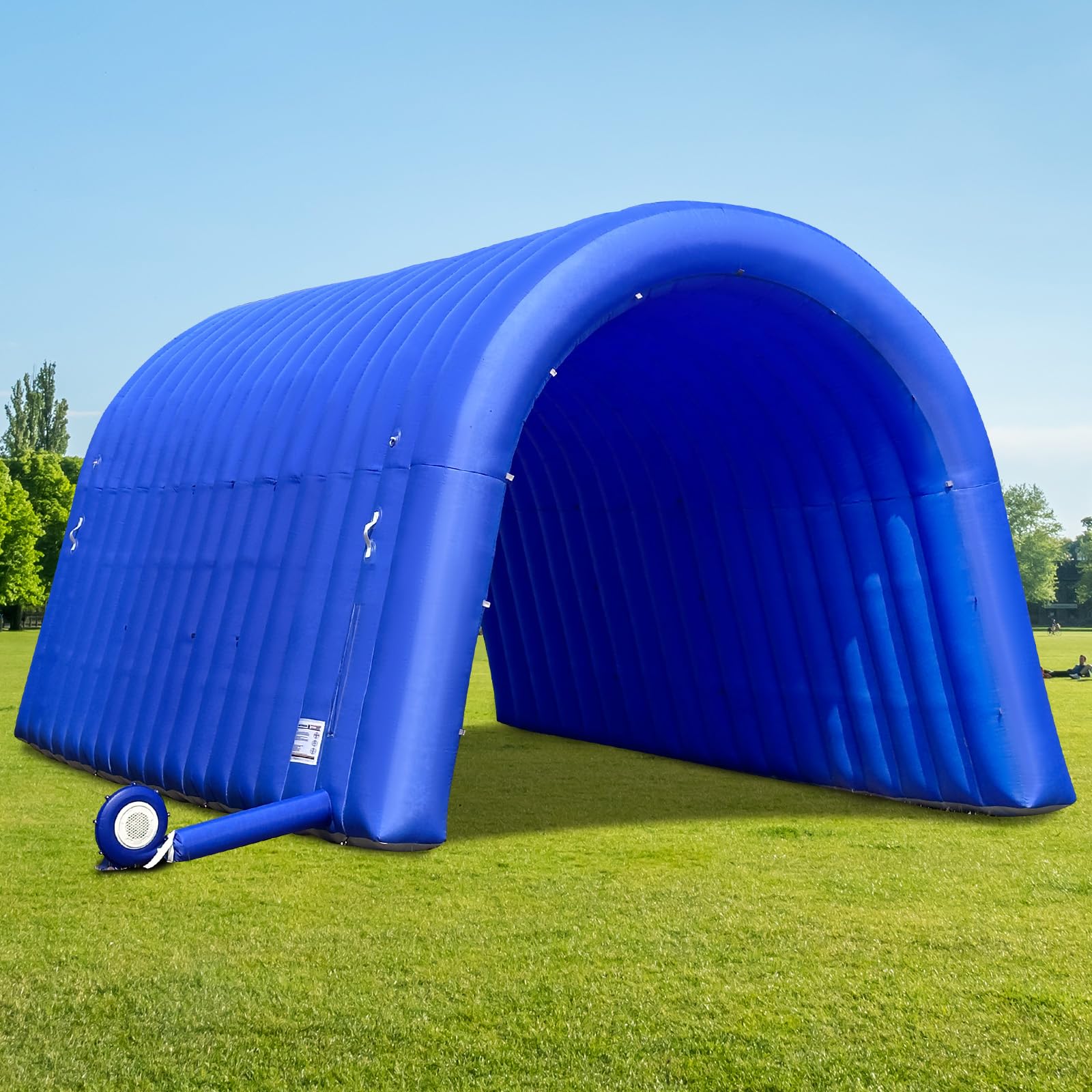 OZIS 20FT Inflatable Tunnel Sports Tunnel Entrance with Installed Blower