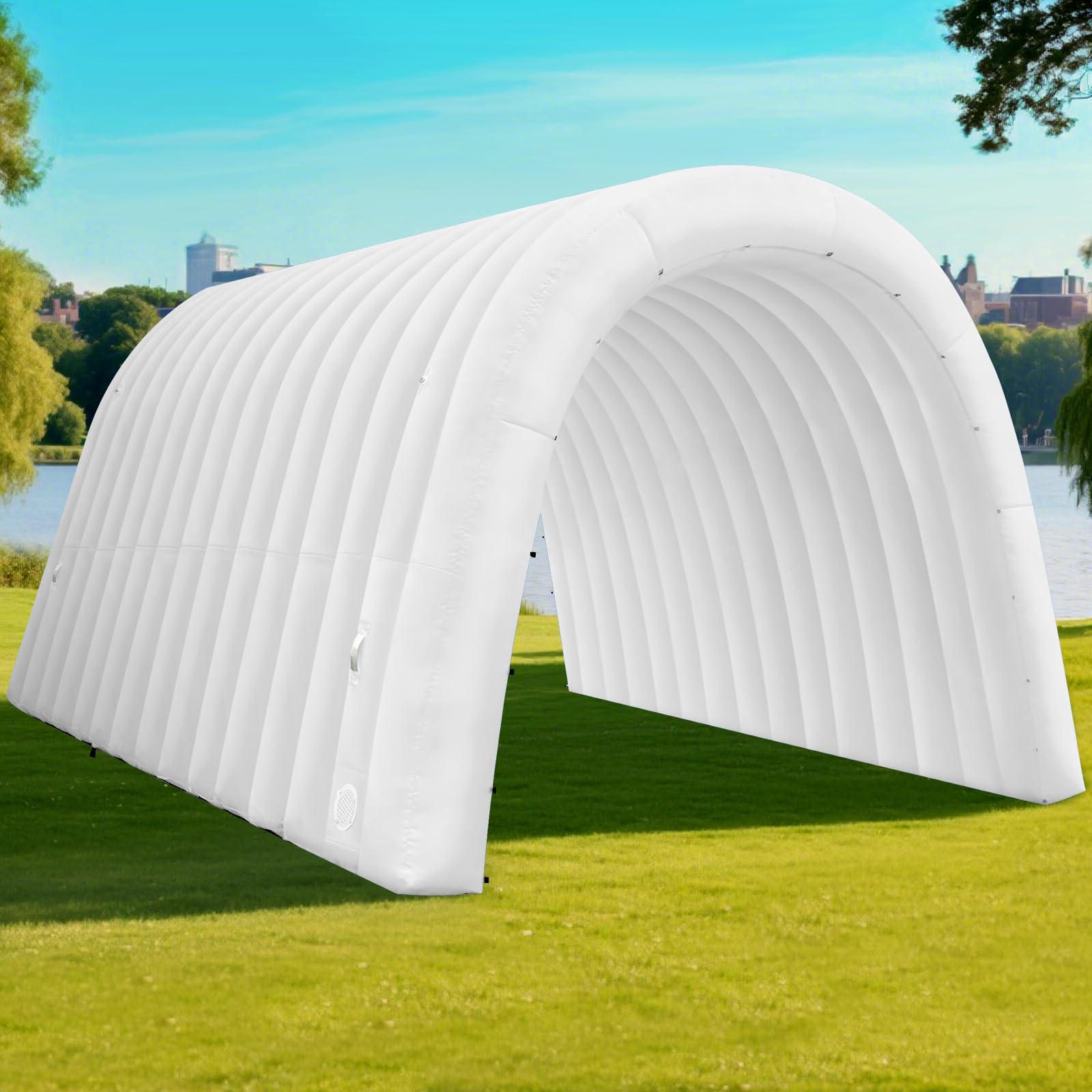 Inflatable Sports Tunnel Entrance 16x10x10FT with Blower Football Tunnel Tent Entryway