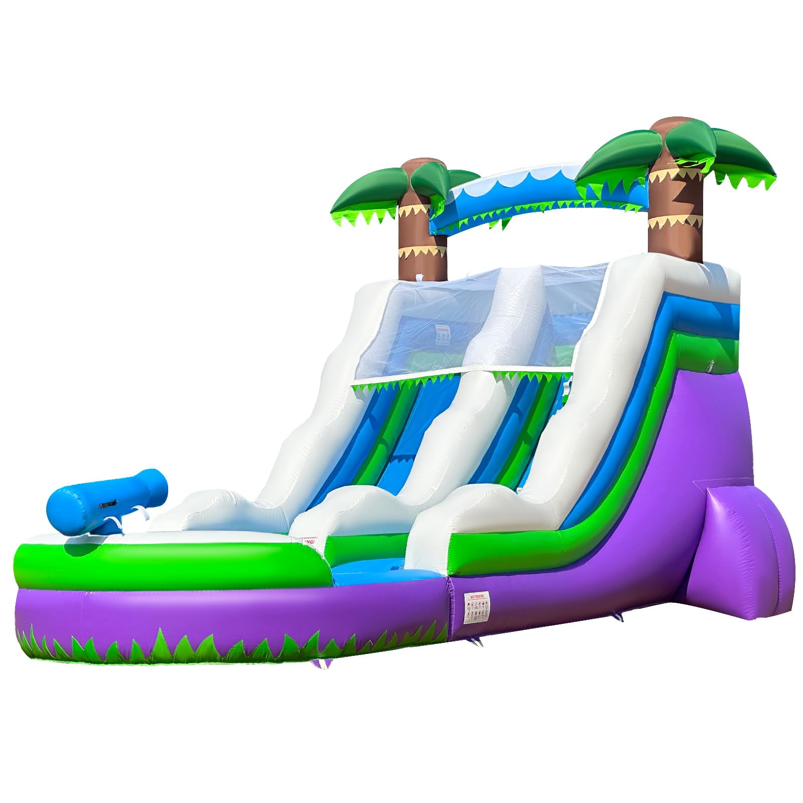 Inflatable Water Slide 23Ft with Pool, Wet/Dry Use