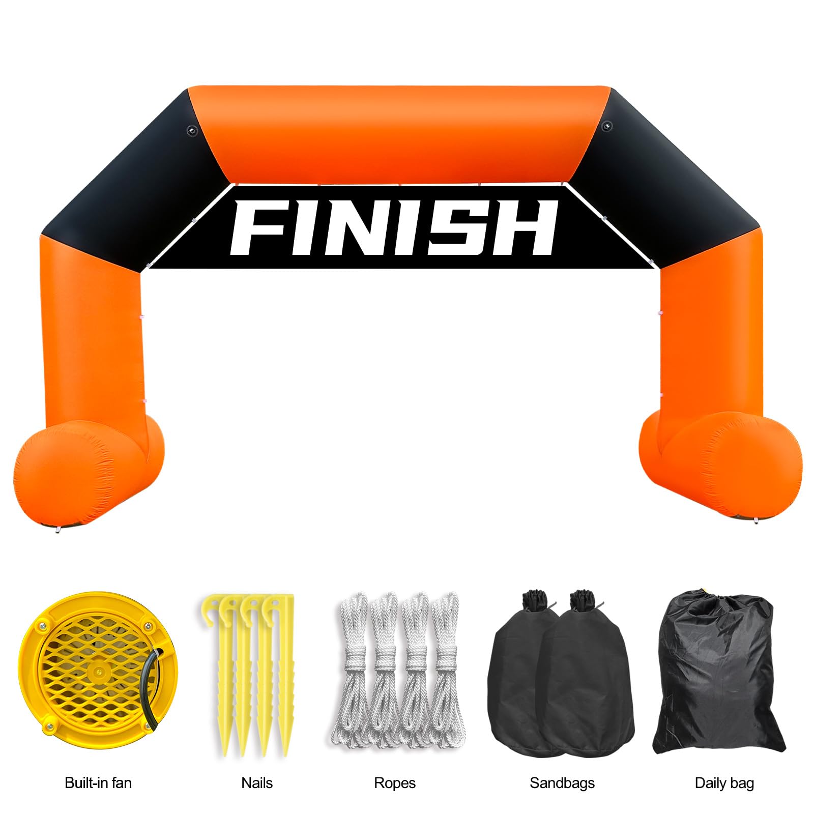 20Ft Inflatable Event Archway with Dual-Color Splicing Visibility Entrance for Outdoor Events