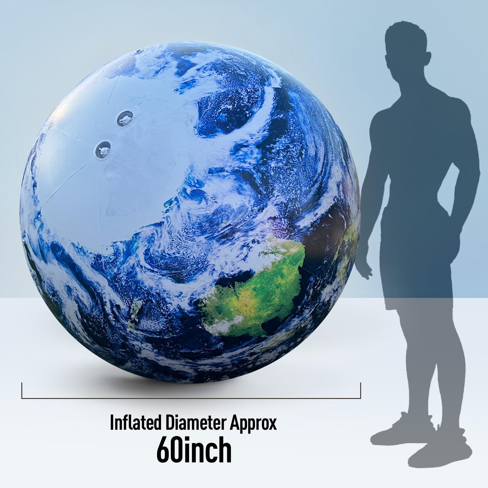 Inflatable Planet Balls Big Planet Balloons with LED Light - Choose Style & Size