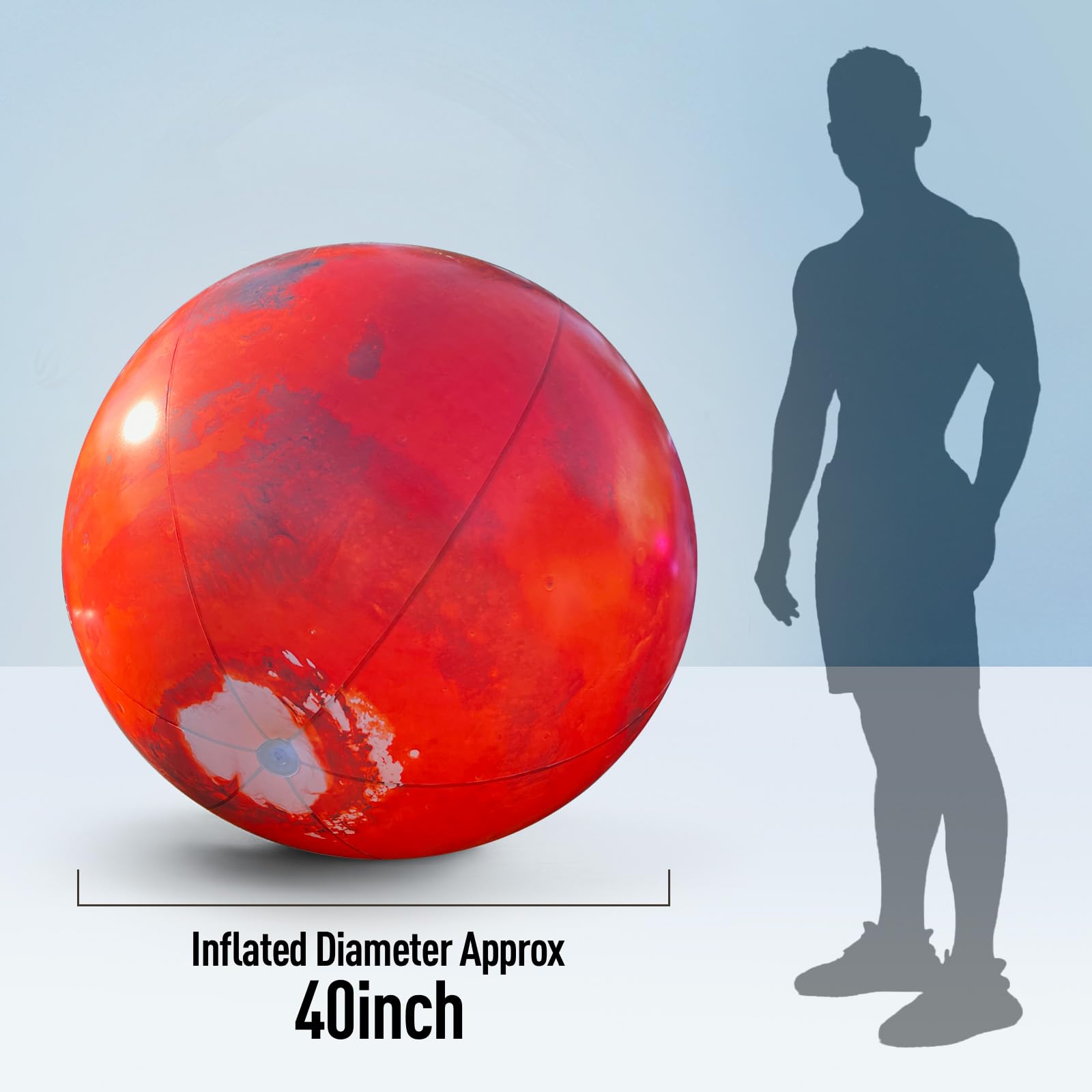 Inflatable Planet Balls Big Planet Balloons with LED Light - Choose Style & Size