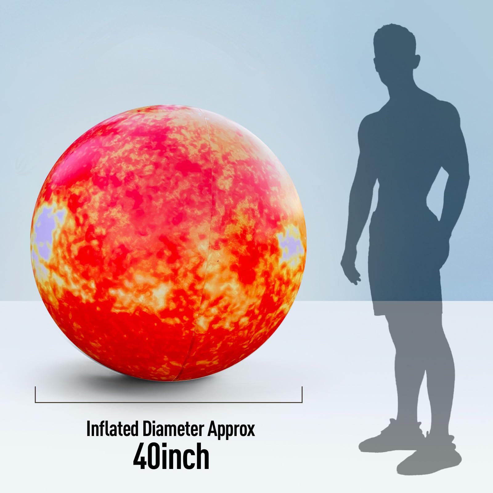 Inflatable Planet Balls Big Planet Balloons with LED Light - Choose Style & Size