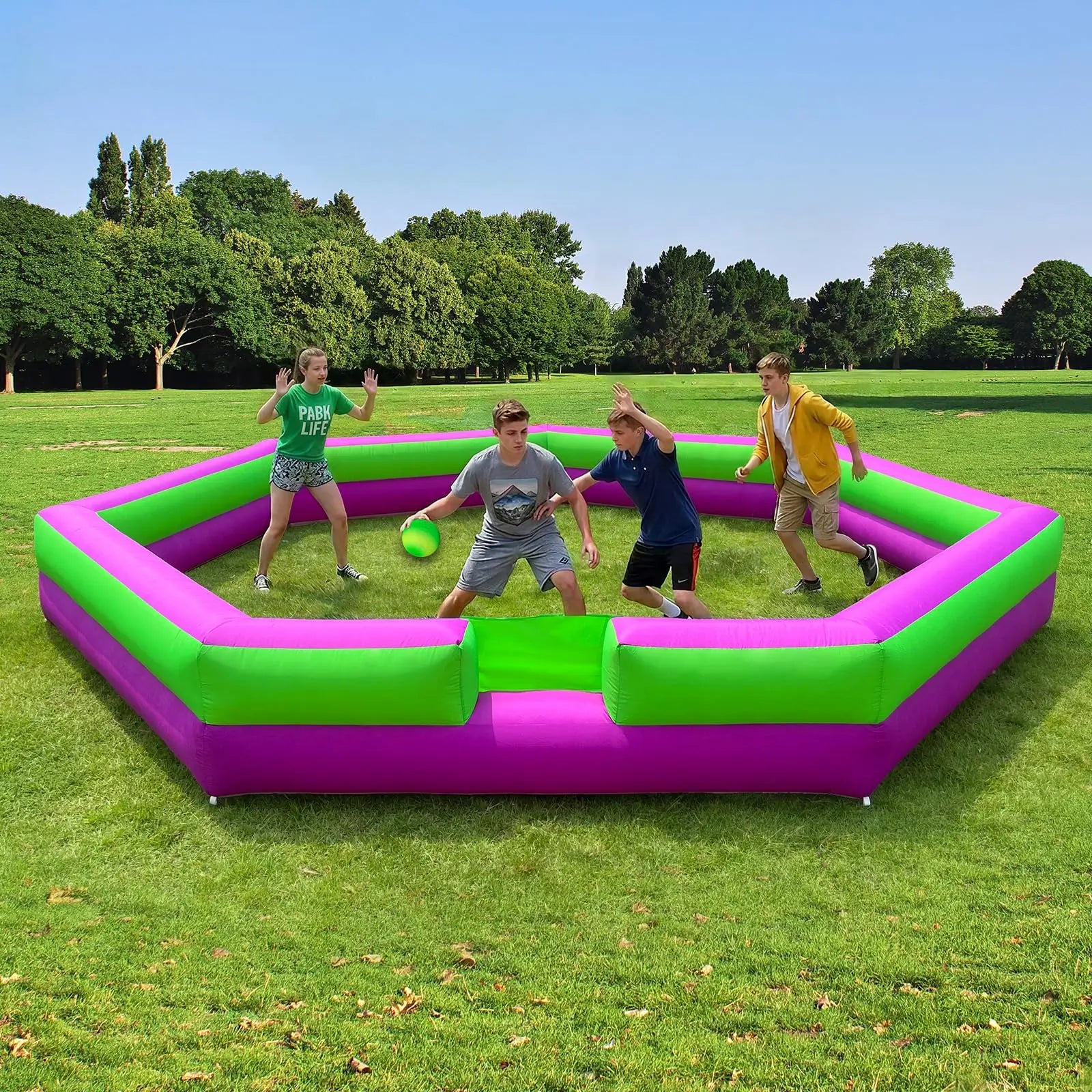 Inflatable Gaga ball Court 20Ft Portable Gaga Ball Pit for Indoor Outdoor Sport Games