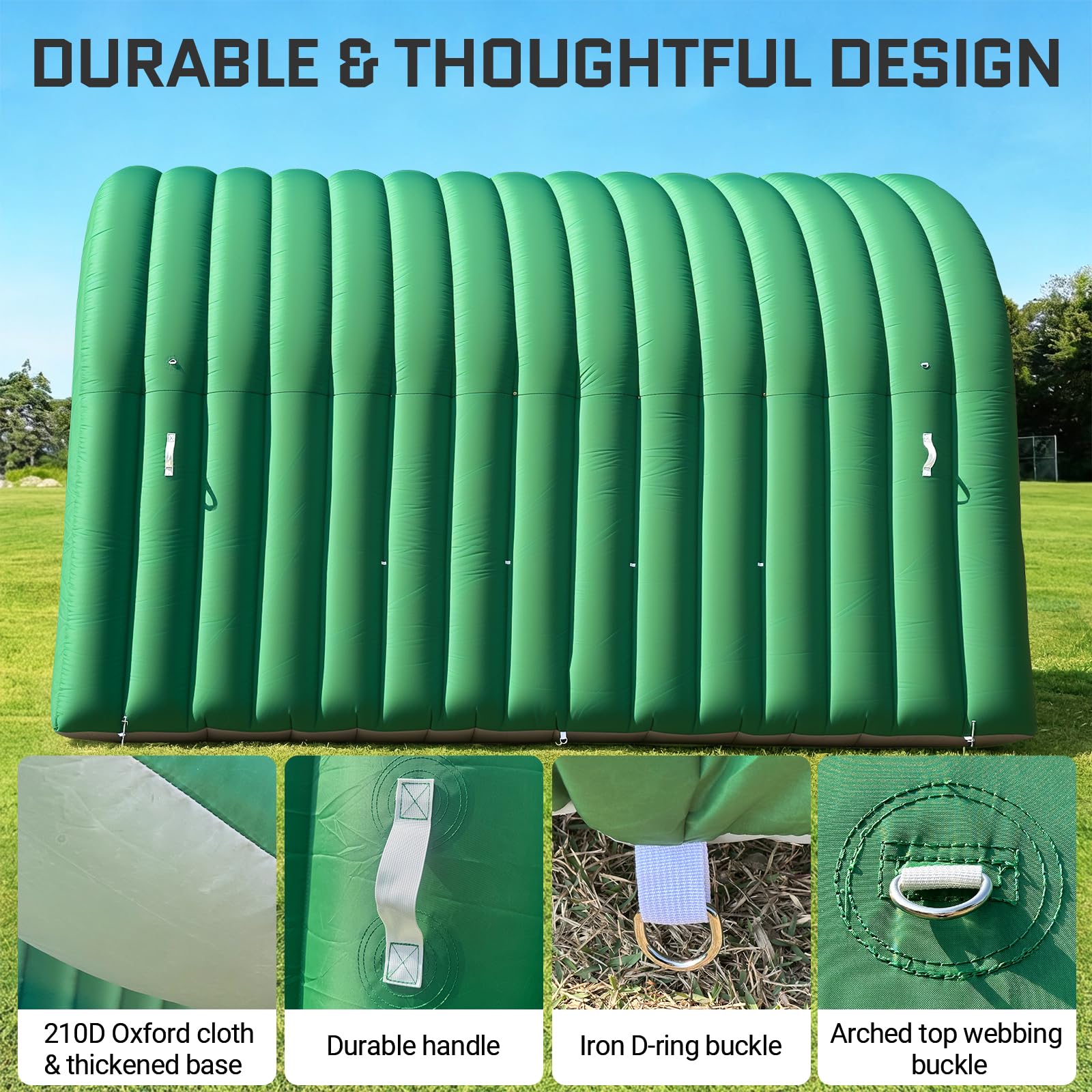 Inflatable Sports Tunnel Entrance 16x10x10FT with Blower Football Tunnel Tent Entryway