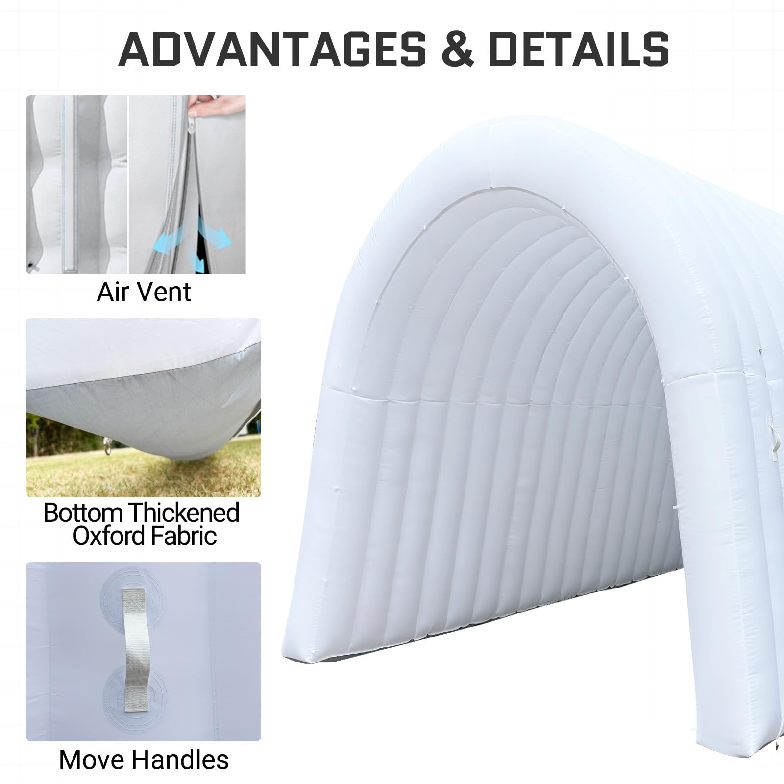 Inflatable Tunnel Entrance 24x10x10FT with Blower Entry Tunnel Tent for Sports Events and Outdoor Activities