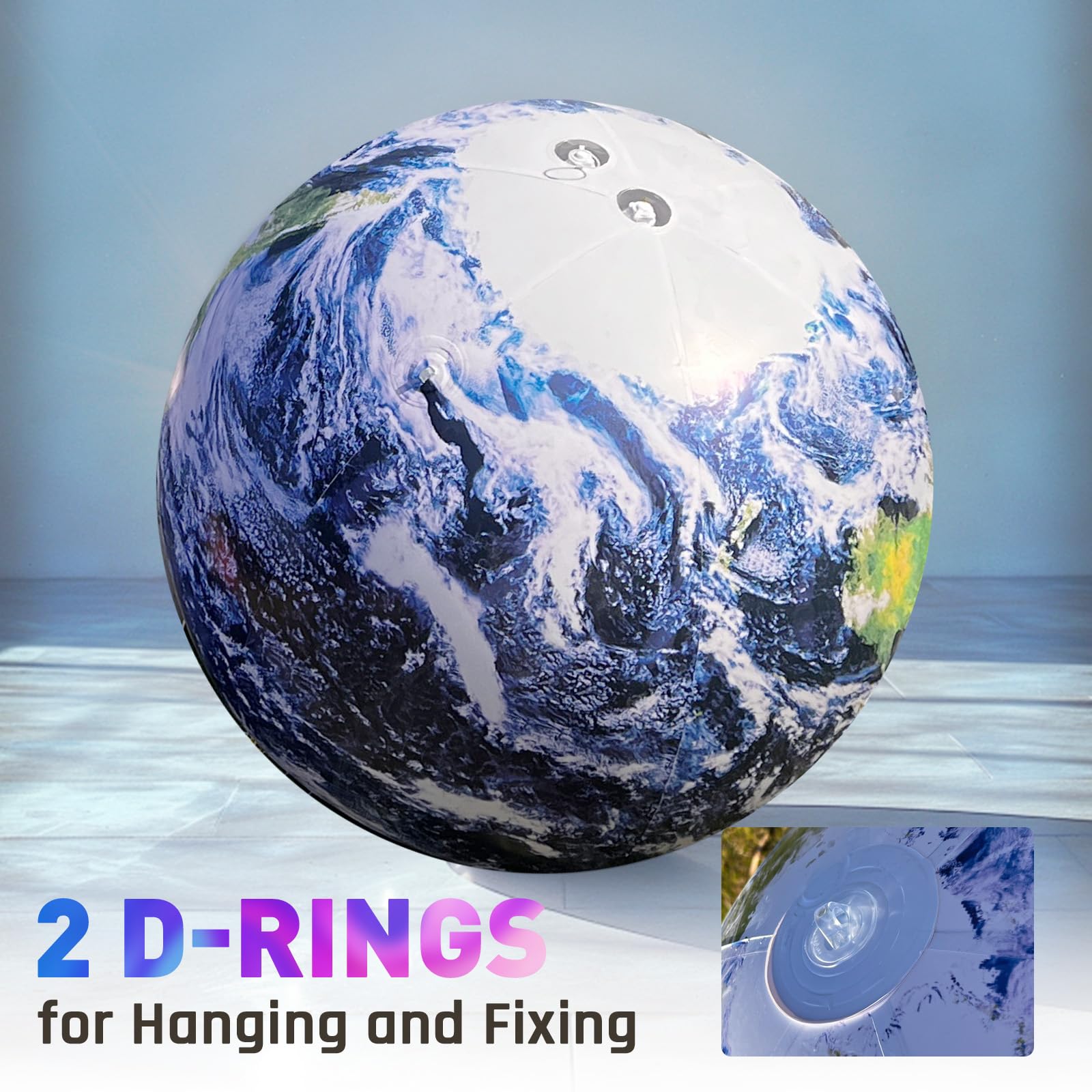 Inflatable Planet Balls Big Planet Balloons with LED Light - Choose Style & Size