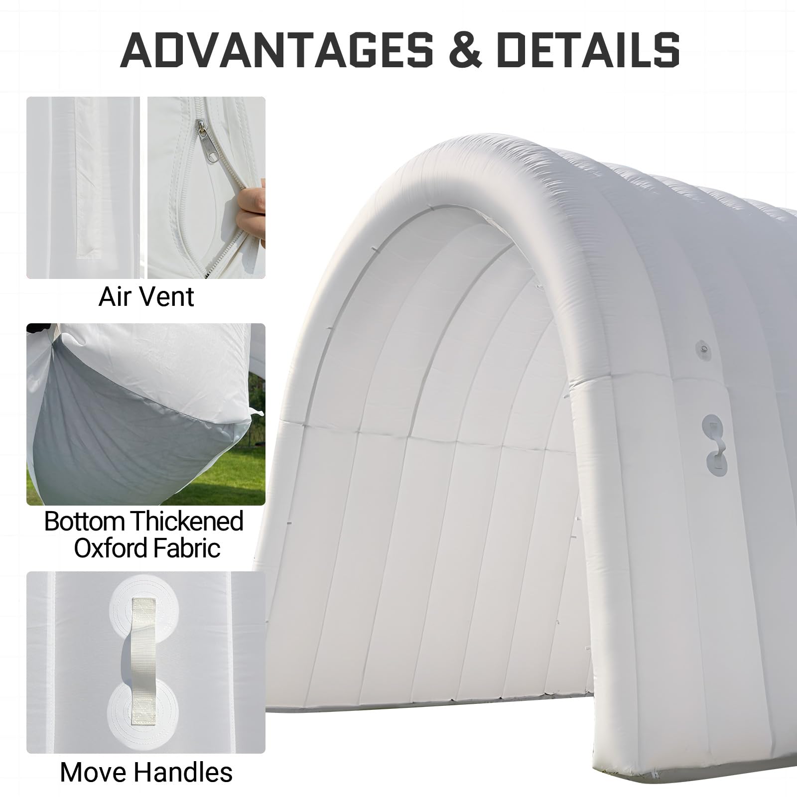 Inflatable Tunnel Entrance 20x10x10FT with Blower Entry Tunnel Tent for Sports Events and Outdoor Activities