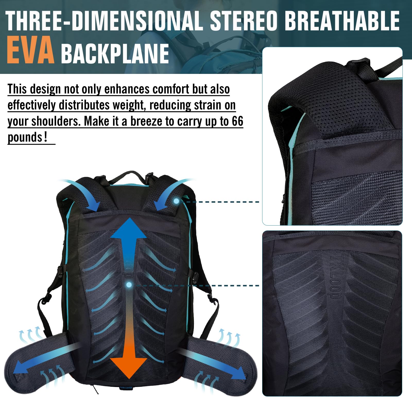 24L Travel Backpack with 17 Inch Laptop Sleeve Waterproof Daypack