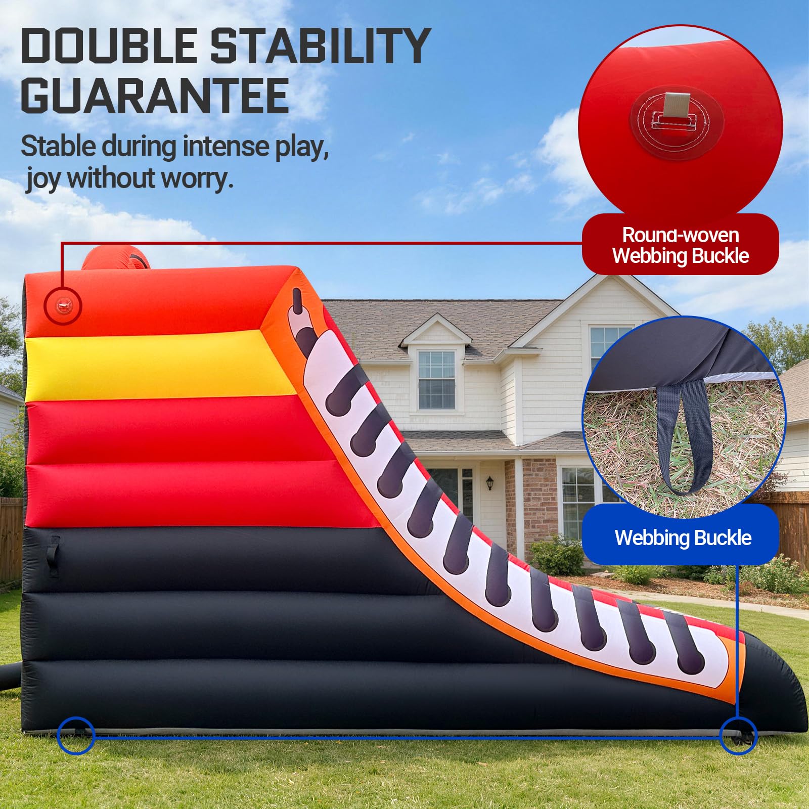 Inflatable Basketball Shootout Game 13x10Ft with 3-Tier Scoring Targets Challenge for Events & Parties
