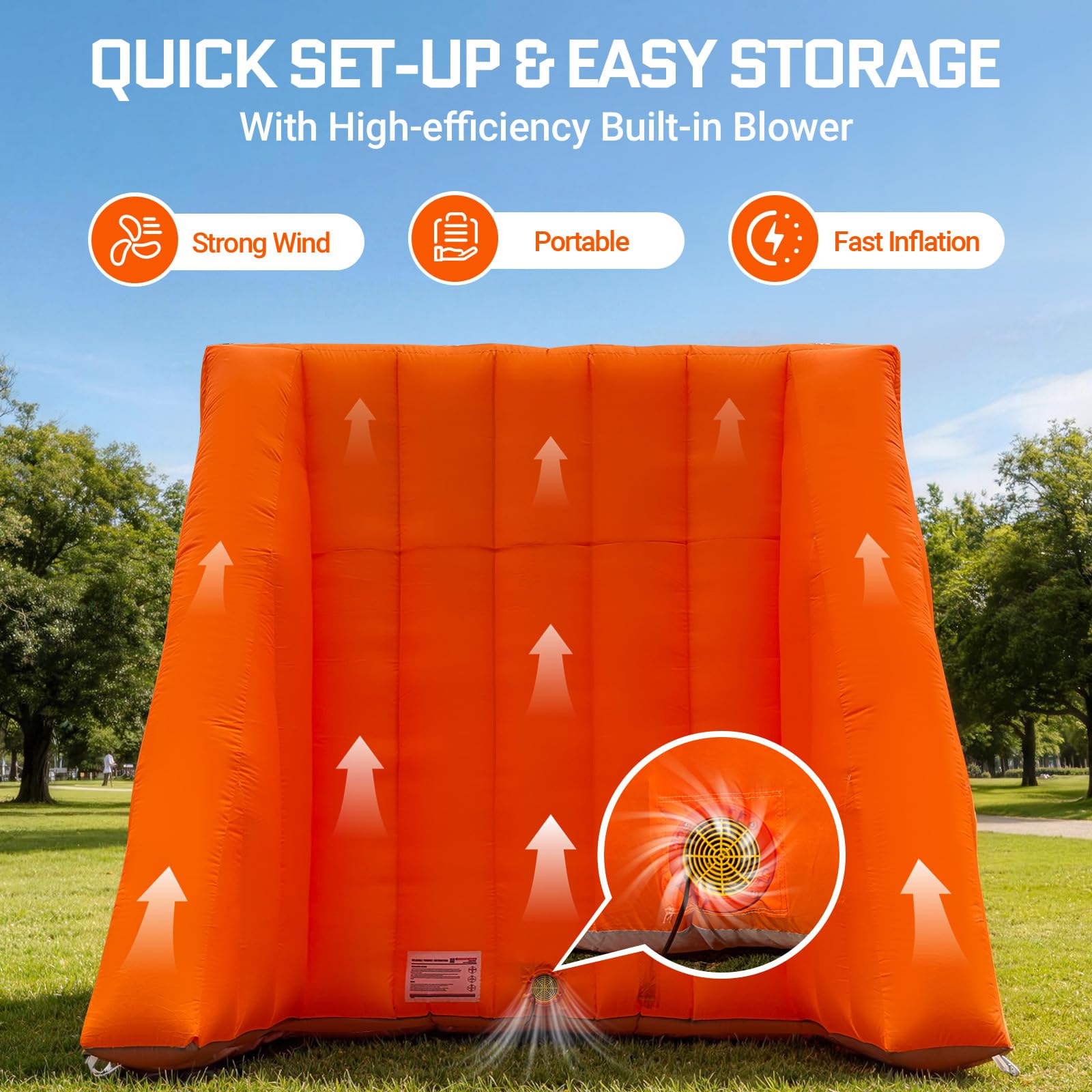 Inflatable Tic-Tac-Toe Basketball Shootout 9-Hoop for Carnival, Party, Event Rental