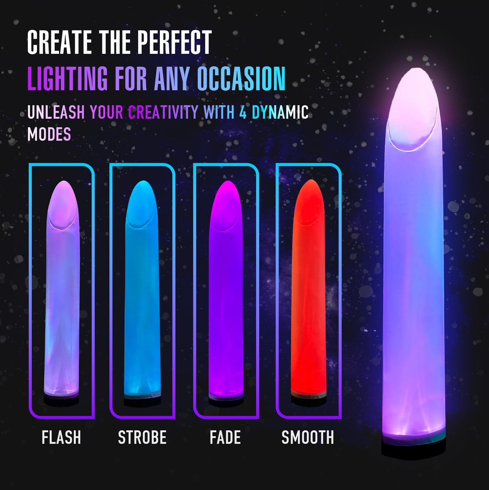9Ft Inflatable Color-Changing Column Decorative Lamp Replaceable Tube Pillar - Cone