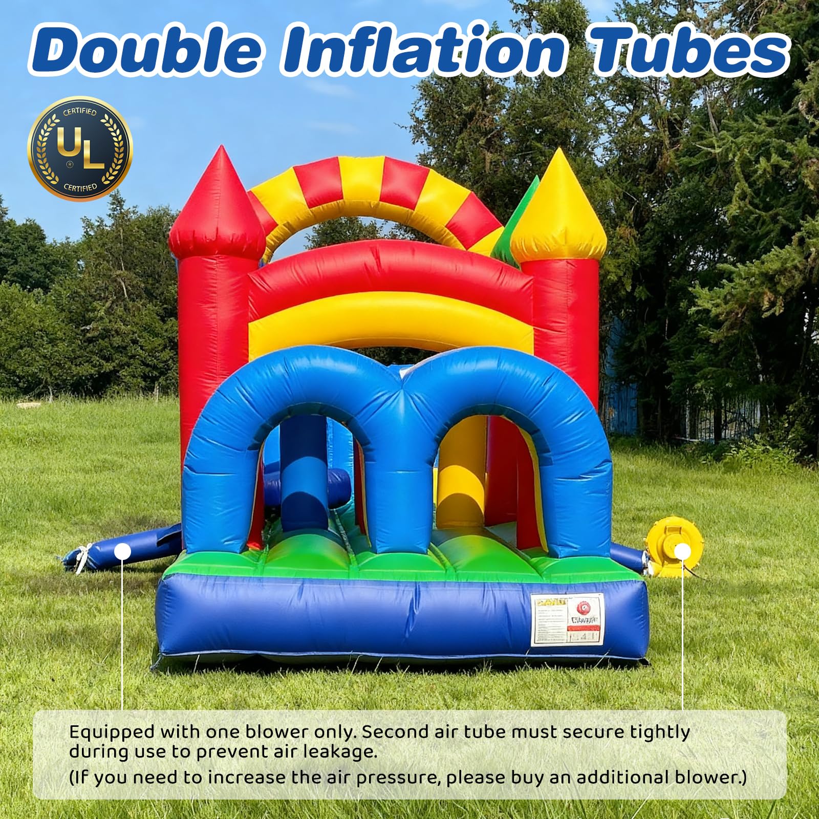 Inflatable Obstacle Course 26FT Castle Bounce House with Blower