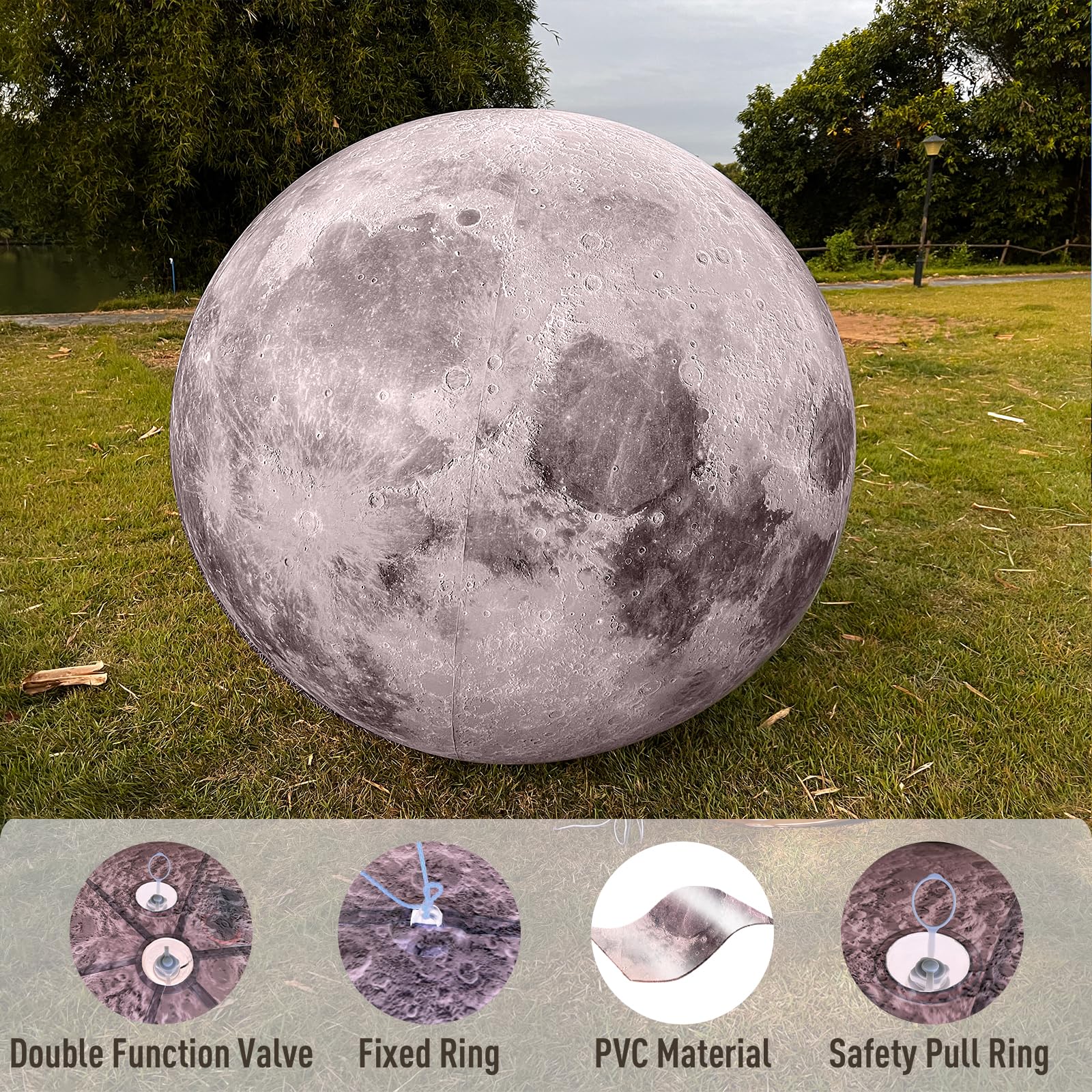 Inflatable Planet Balls Big Planet Balloons with LED Light - Choose Style & Size