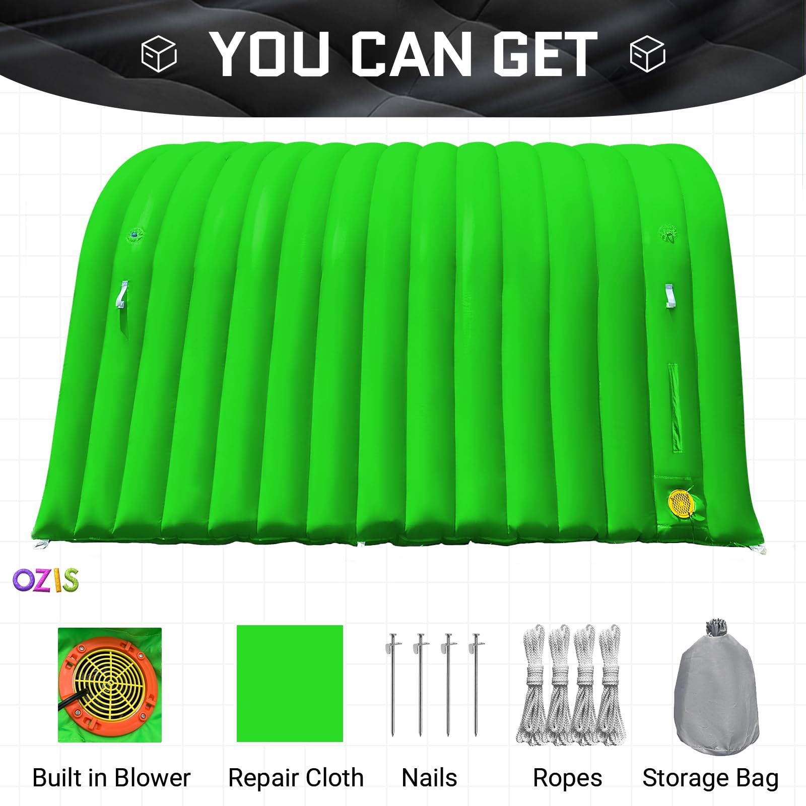 Inflatable Sports Tunnel Entrance 16x10x10FT with Blower Football Tunnel Tent Entryway