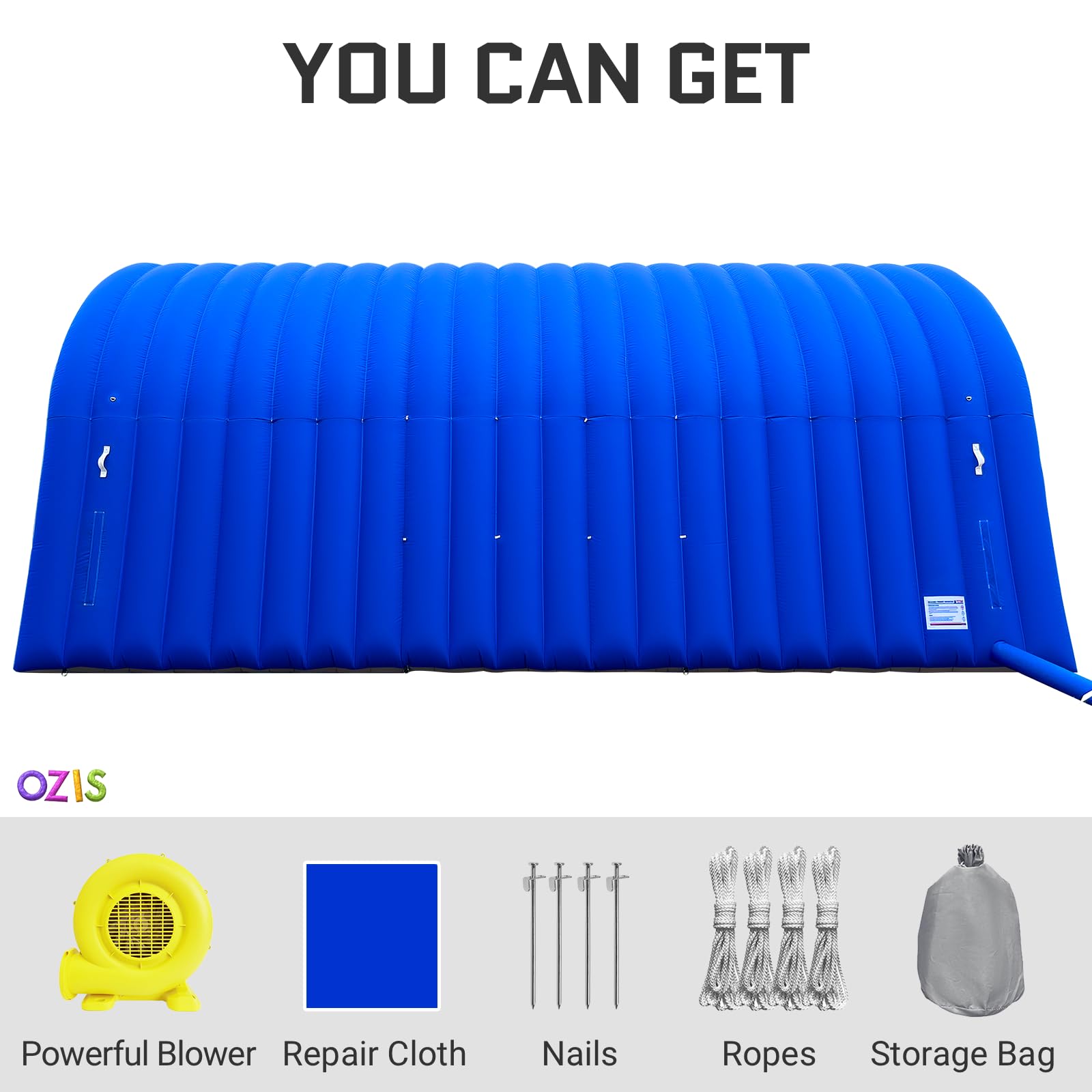 Inflatable Tunnel Entrance 24x10x10FT with Blower Entry Tunnel Tent for Sports Events and Outdoor Activities