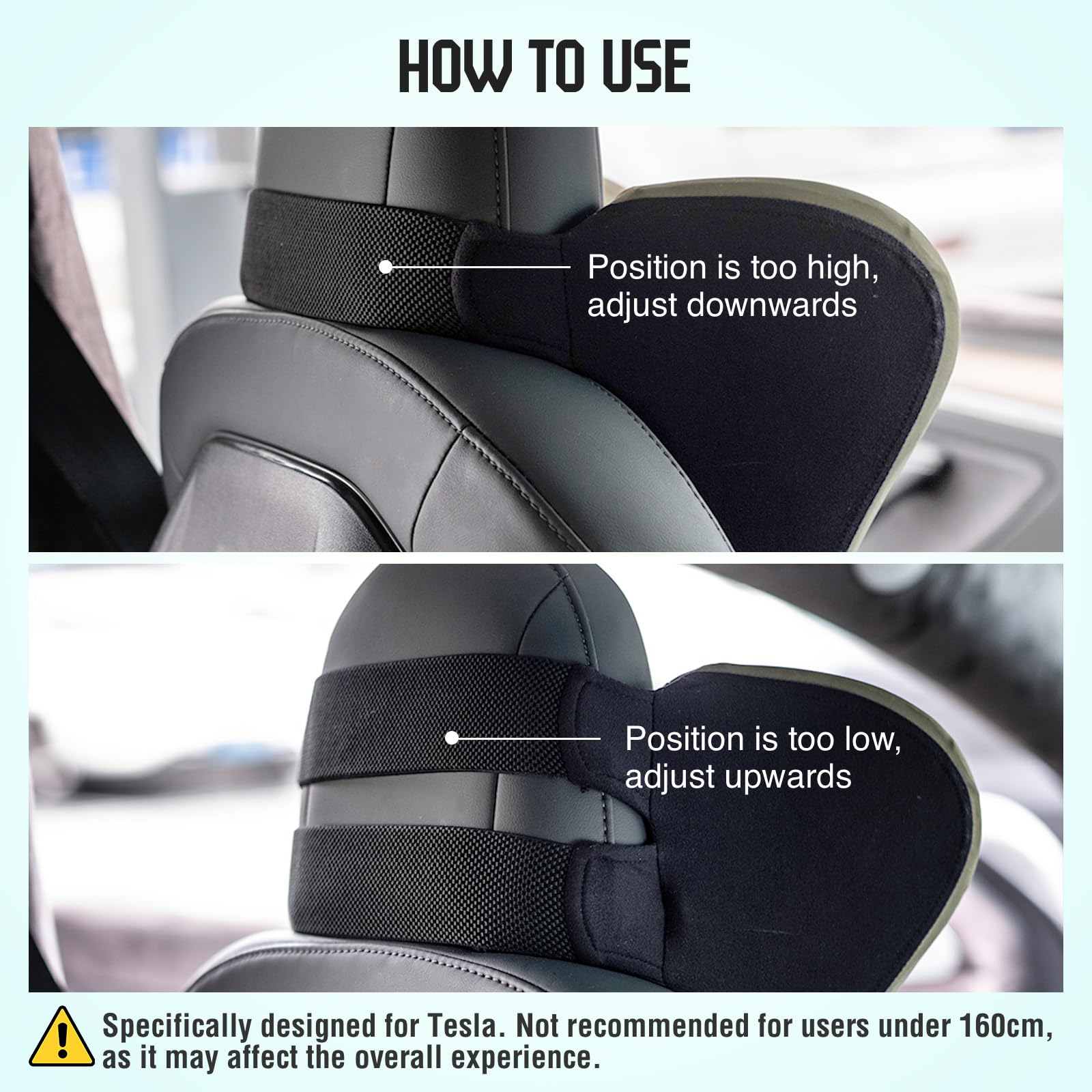 Car Neck Pillow Memory Foam Headrest Cervical Cushion for Driving