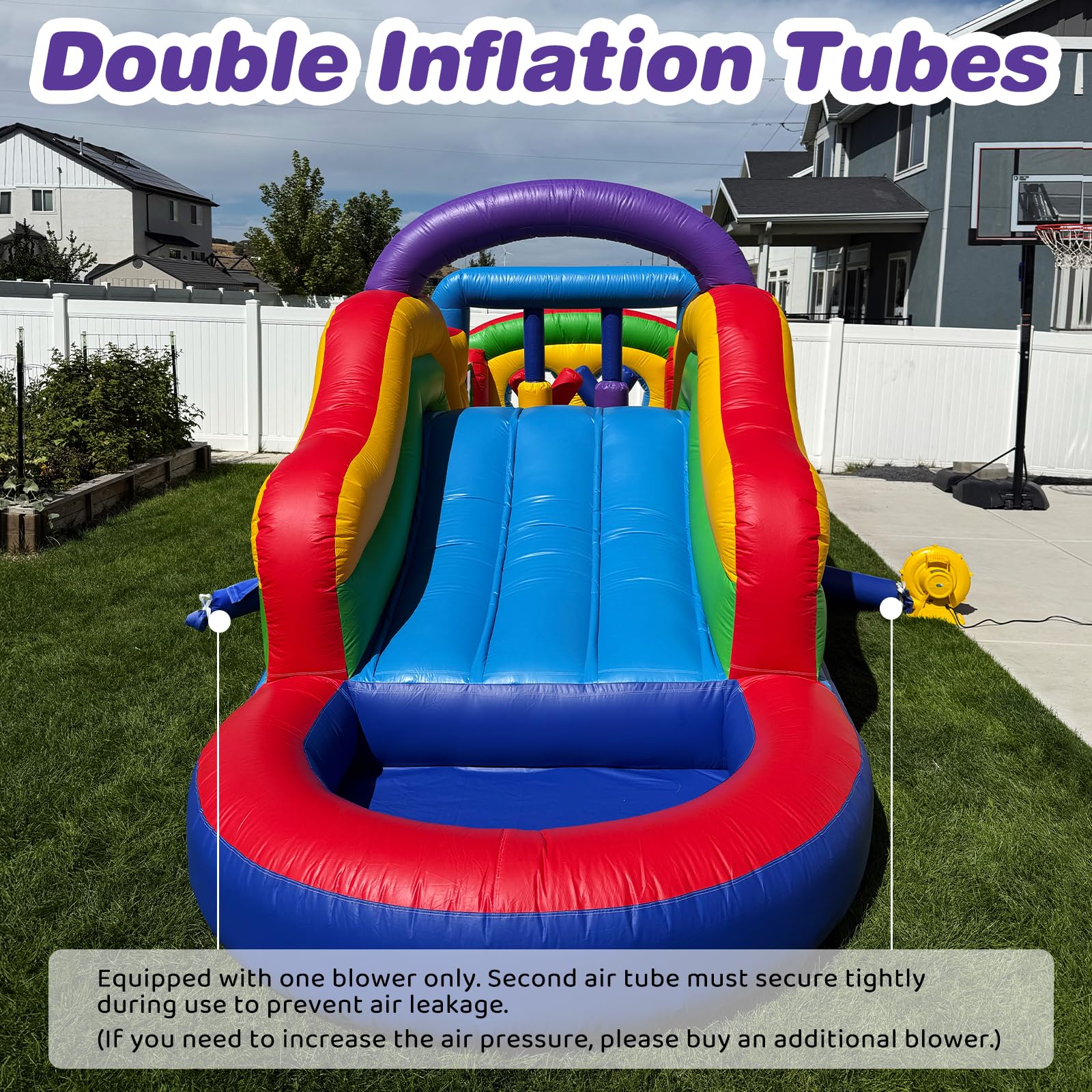 Inflatable Obstacle Course 25FT Bounce House with Blower