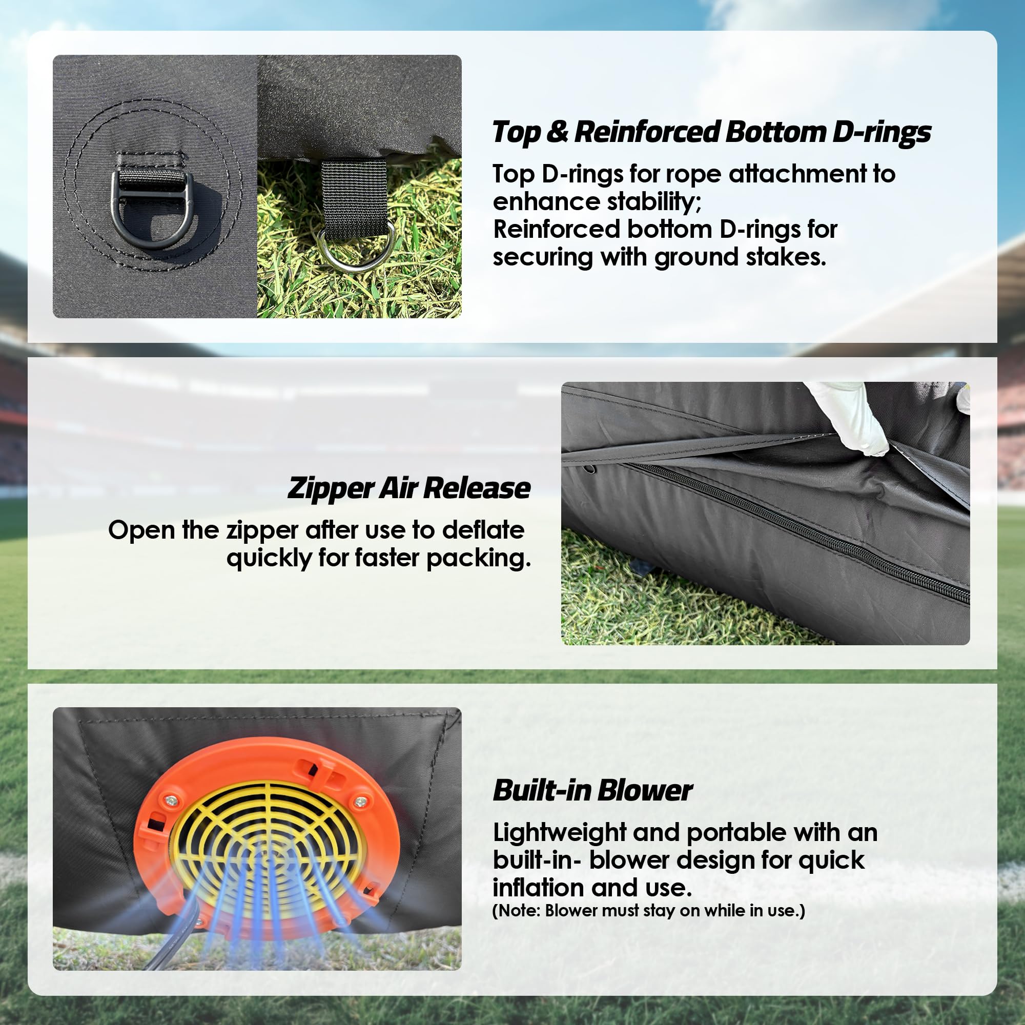 Inflatable Dart Board 6FT Giant Indoor & Outdoor Toss & Stick Game for Parties & Events