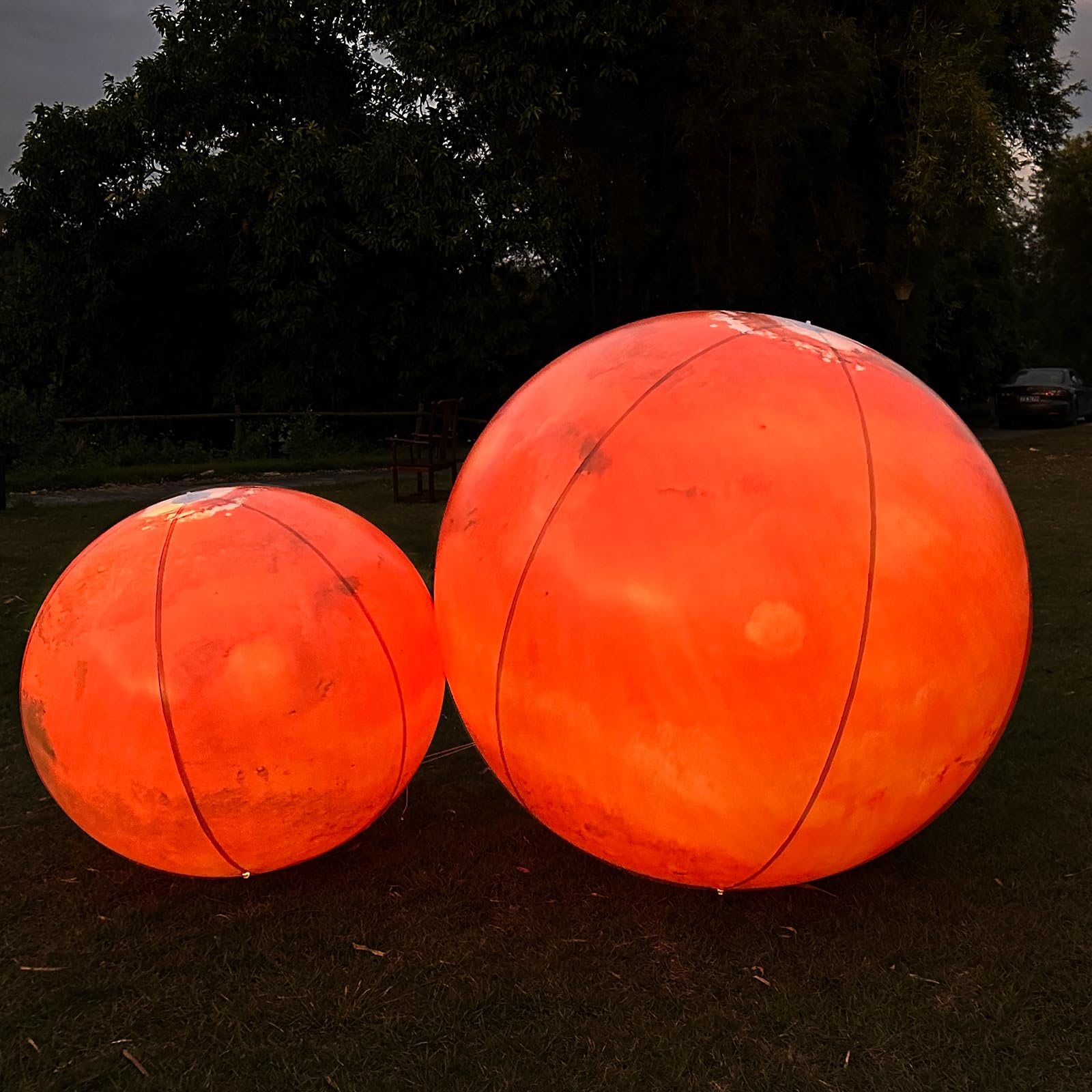 Inflatable Planet Balls Big Planet Balloons with LED Light - Choose Style & Size