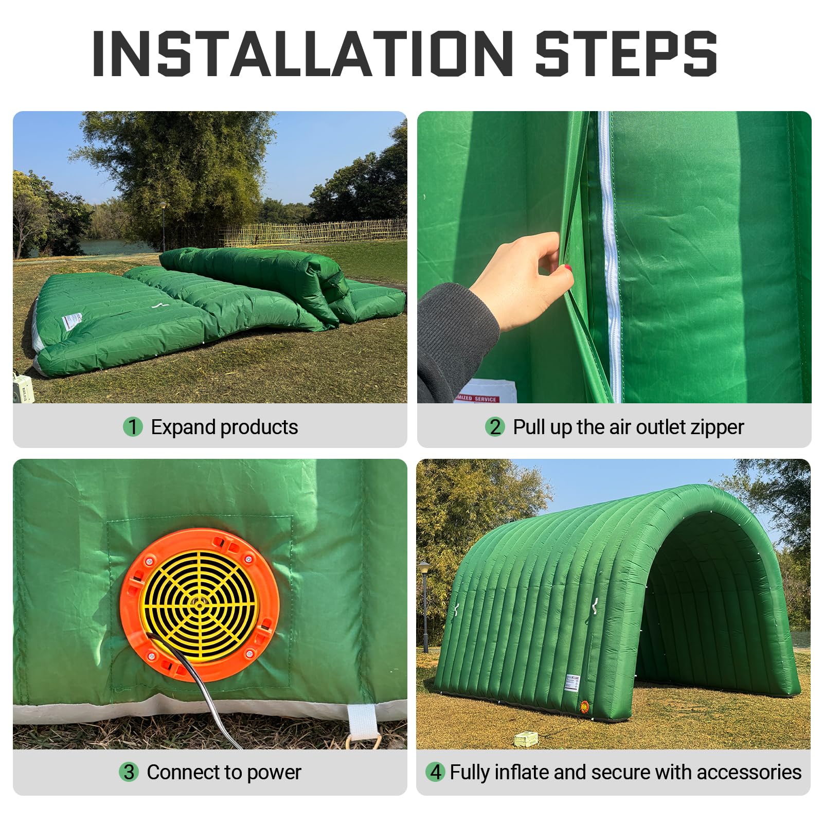 Inflatable Sports Tunnel Entrance 16x10x10FT with Blower Football Tunnel Tent Entryway