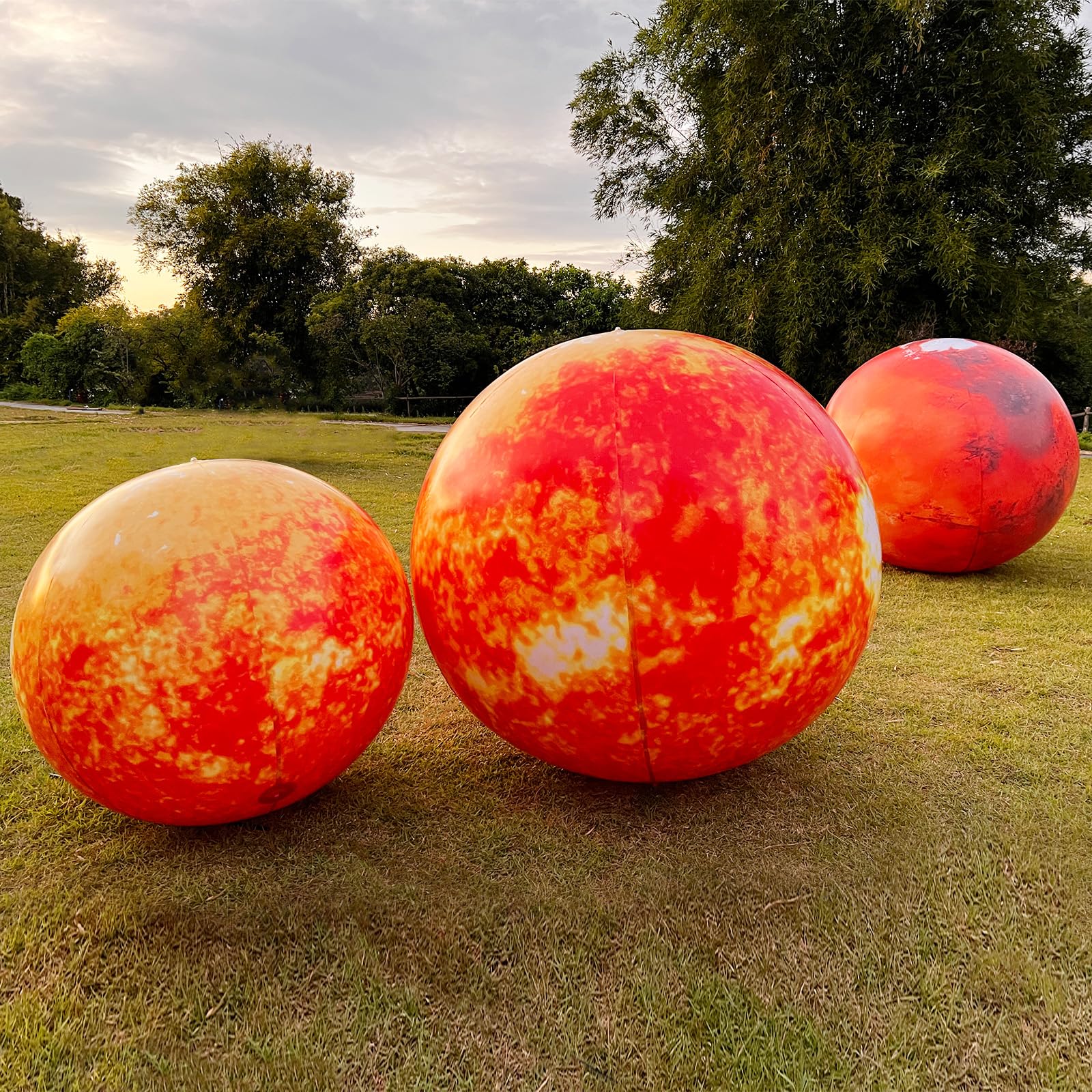 Inflatable Planet Balls Big Planet Balloons with LED Light - Choose Style & Size