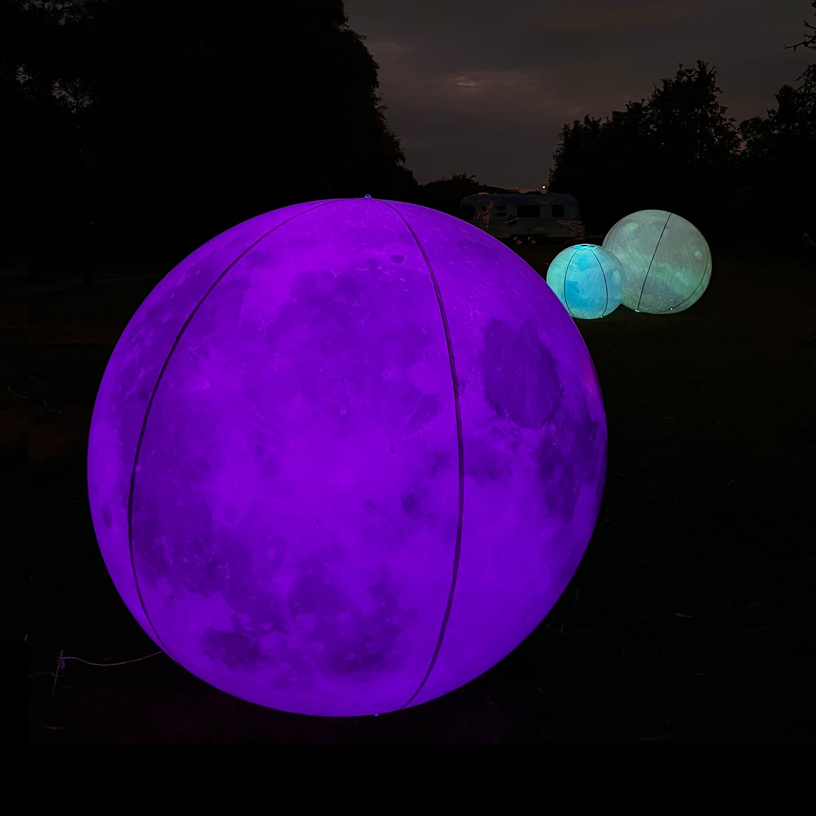 Inflatable Planet Balls Big Planet Balloons with LED Light - Choose Style & Size