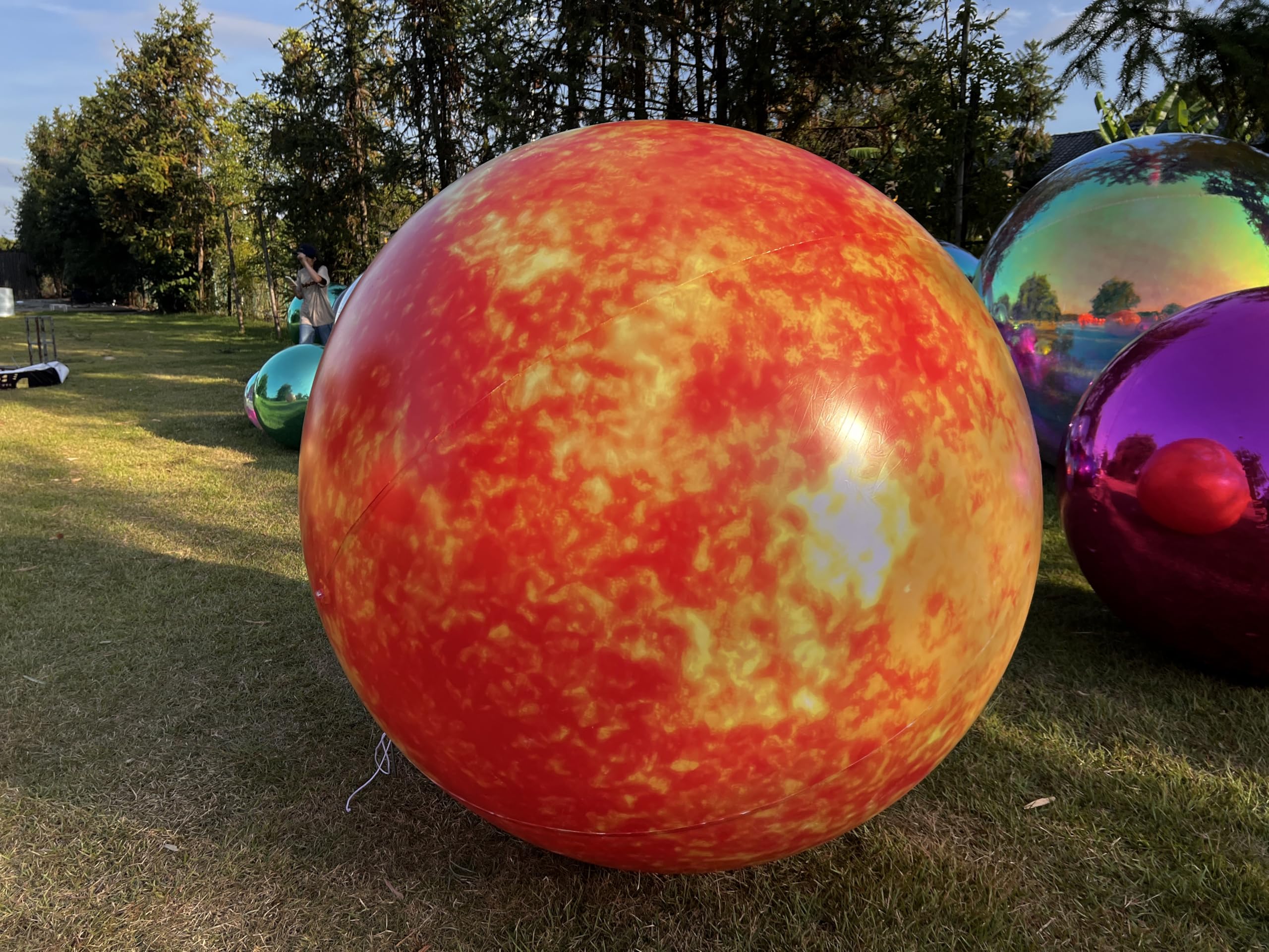 Inflatable Planet Balls Big Planet Balloons with LED Light - Choose Style & Size